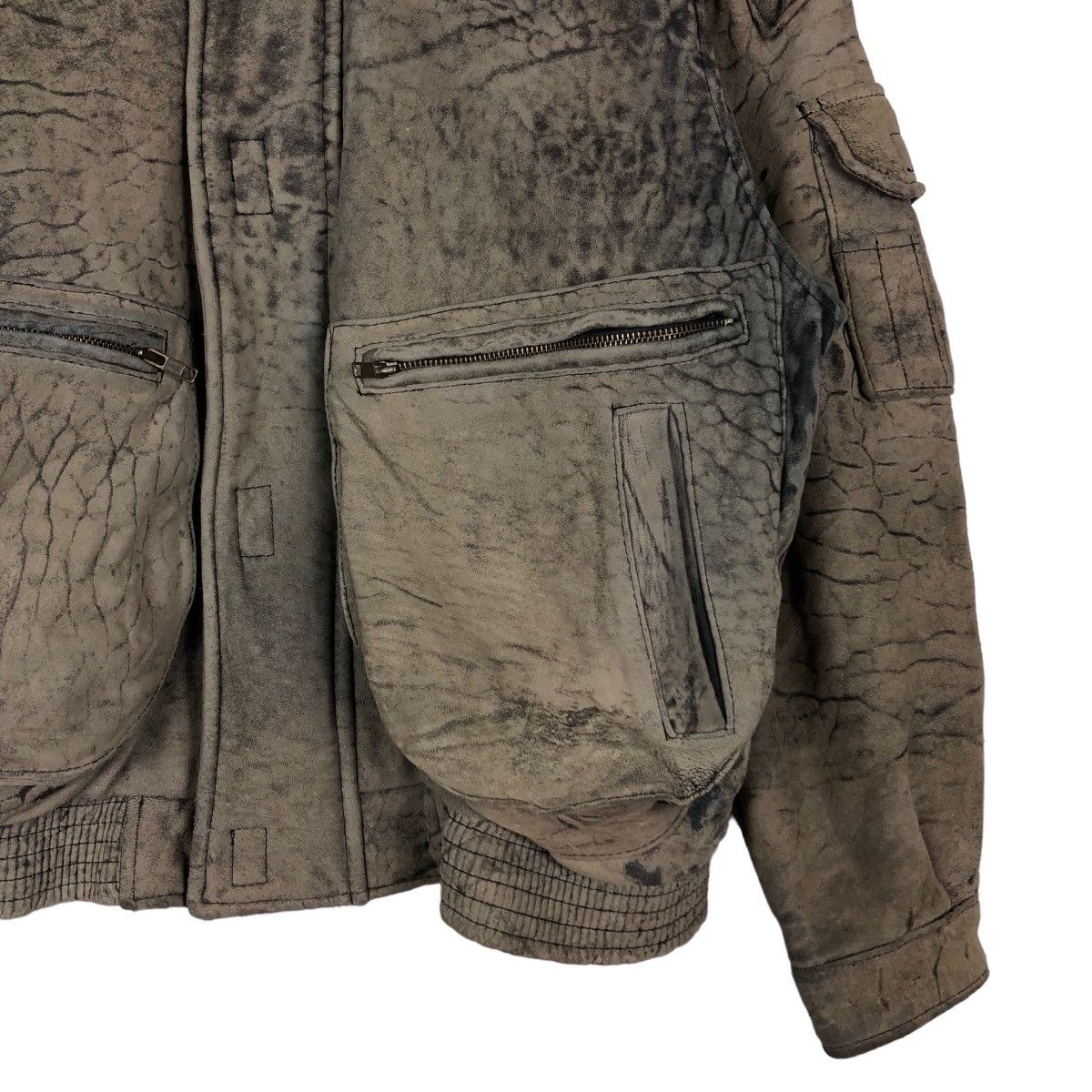 Vintage 🔥Vintage Fly Leather Jacket Bomber Map Lining Military Size US M / EU 48-50 / 2 - 5 Thumbnail