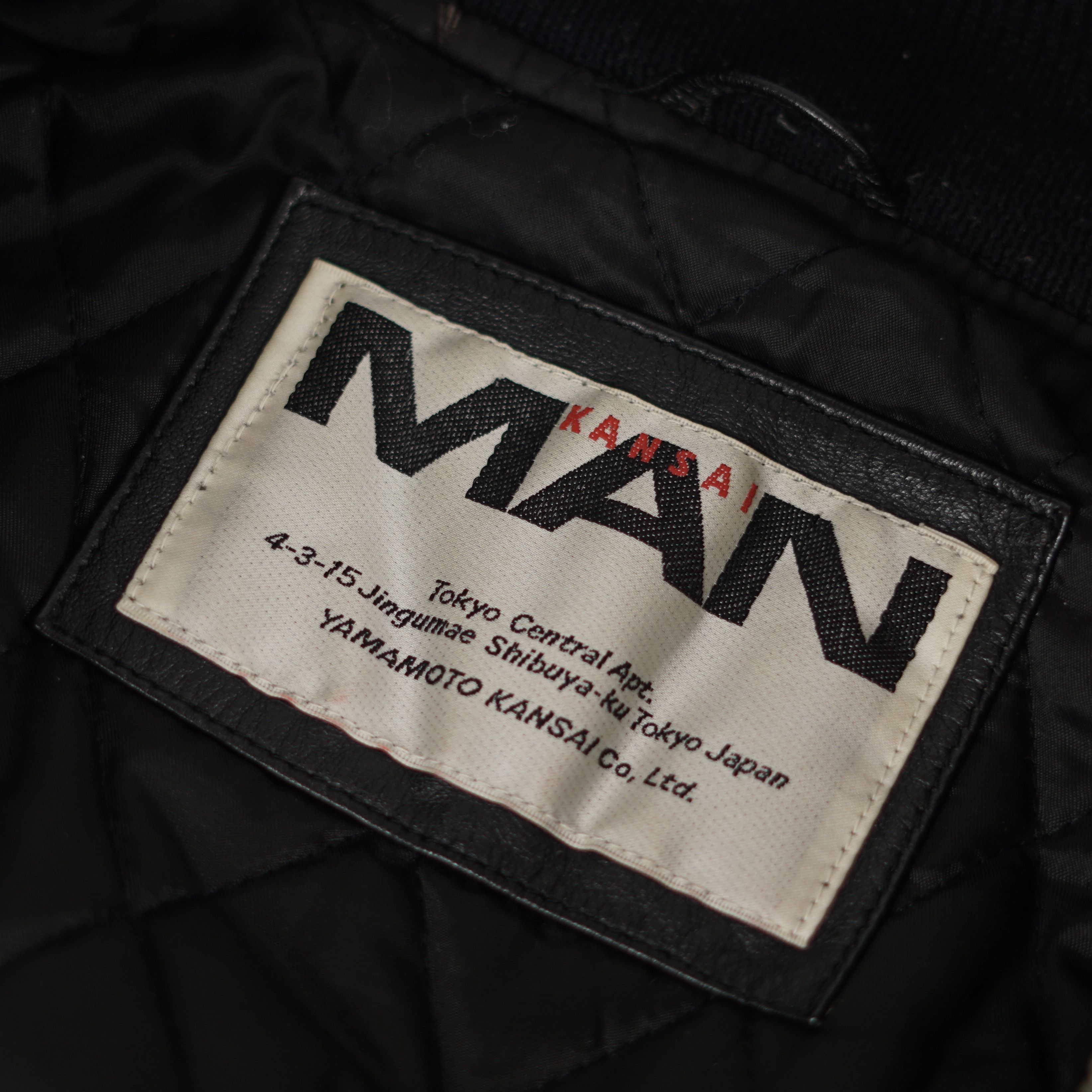 Kansai Yamamoto 90's Kansai Yamamoto / Genuine Leather Bomber Jacket Size US M / EU 48-50 / 2 - 8 Thumbnail