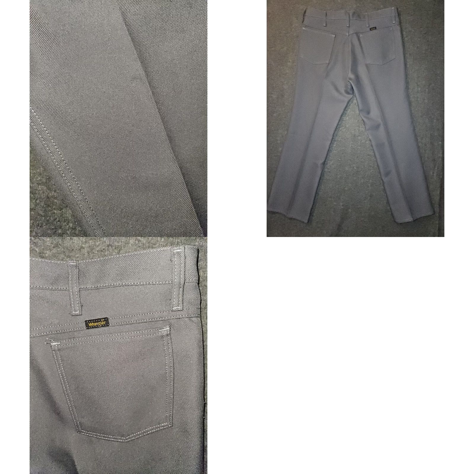 Wrangler VINTAGE Wrangler Pants 90's Western Mid Rise Straight Polyester Gray Men's 35x30 Size US 35 - 8 Thumbnail