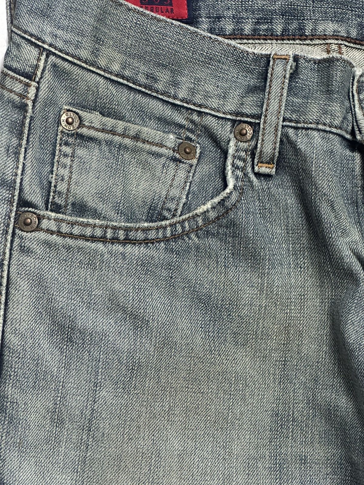 Edwin Edwin 503 Straight Cut Vintage Distressed look with Bluewash Size US 30 / EU 46 - 5 Thumbnail