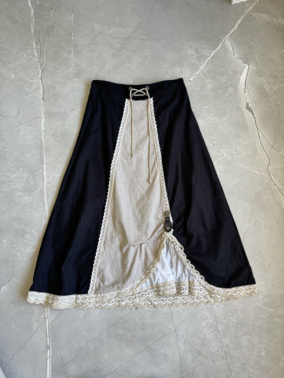 Hysteric Glamour Vintage Stockerpoint Fairy Core Maxi Skirt Gothic Vibe Y2K Size 30" / US 8 / IT 44 - 5 Thumbnail