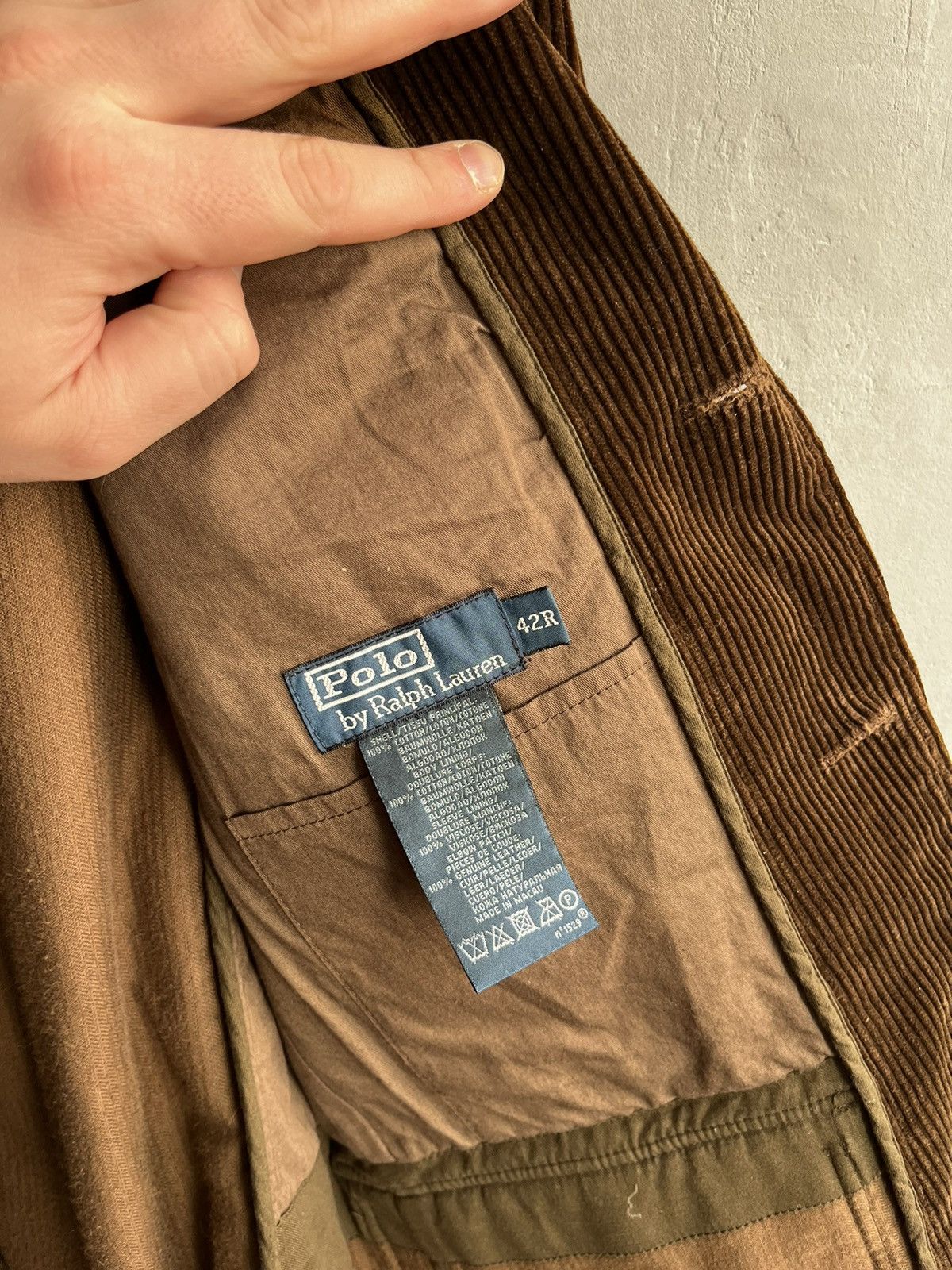 Polo Ralph Lauren × Vintage Vintage POLO RALPH LAUREN Corduroy Blazer Work Jacket Size 42R - 15 Thumbnail