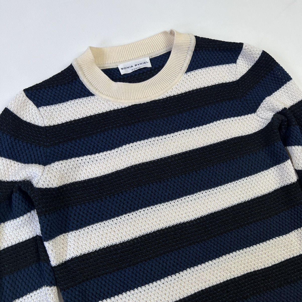 Sonia Rykiel Sonia Rykiel Paris stripped knit sweater Size S / US 4 / IT 40 - 1 Thumbnail