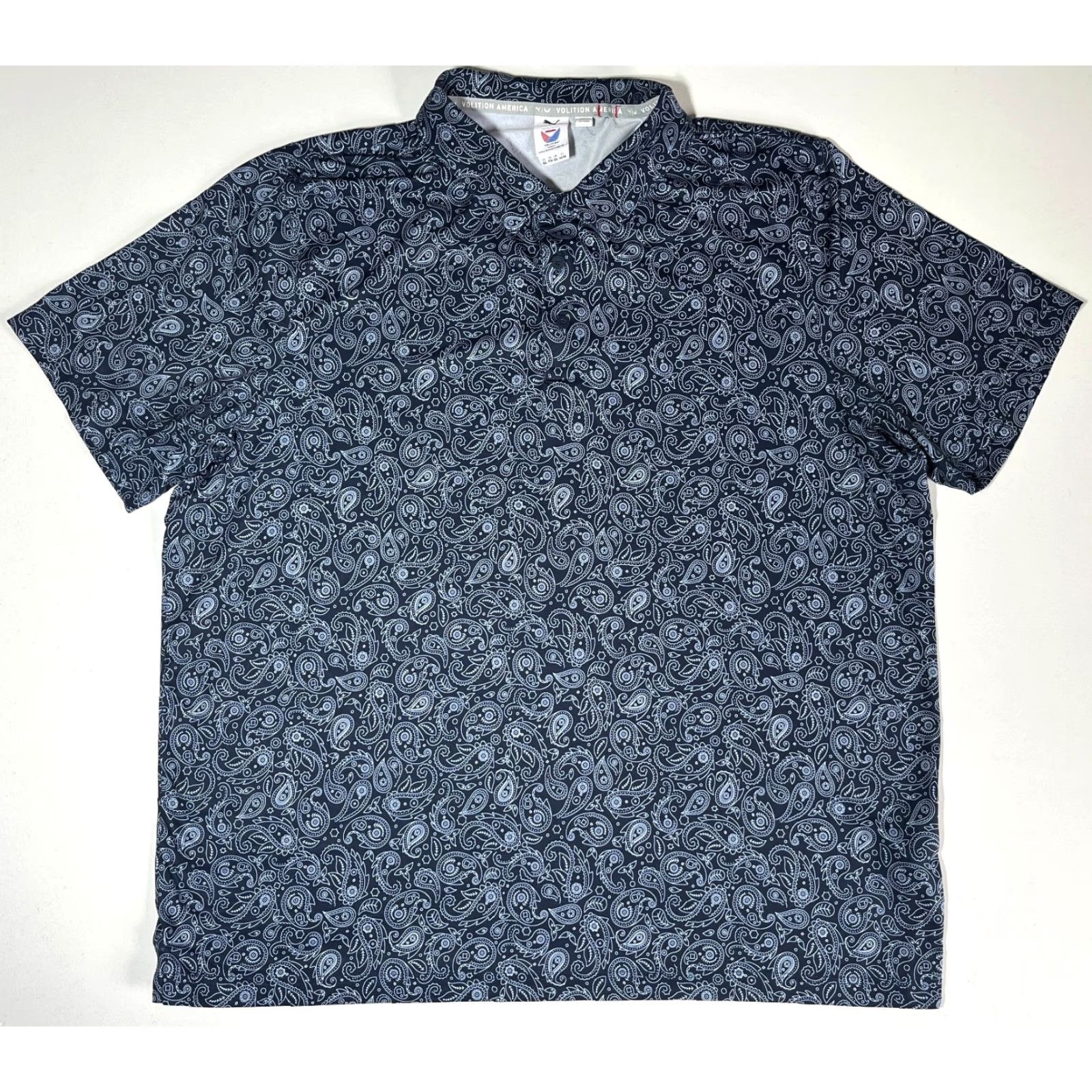 Puma MEN'S PUMA Volition Bandana Golf Polo Shirt POLO Shirt XXL BLUE Paisley 535303 Golf, Casual Mens Size US XXL / EU 58 / 5 - 3 Thumbnail