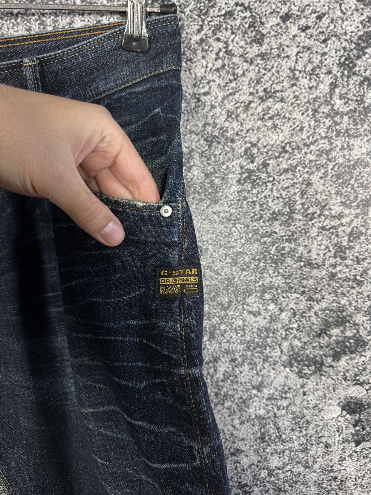 G-Star G-Star RAW 3D Denim Riley Loose Tapered Distressed Jeans Size US 30 / EU 46 - 8 Thumbnail