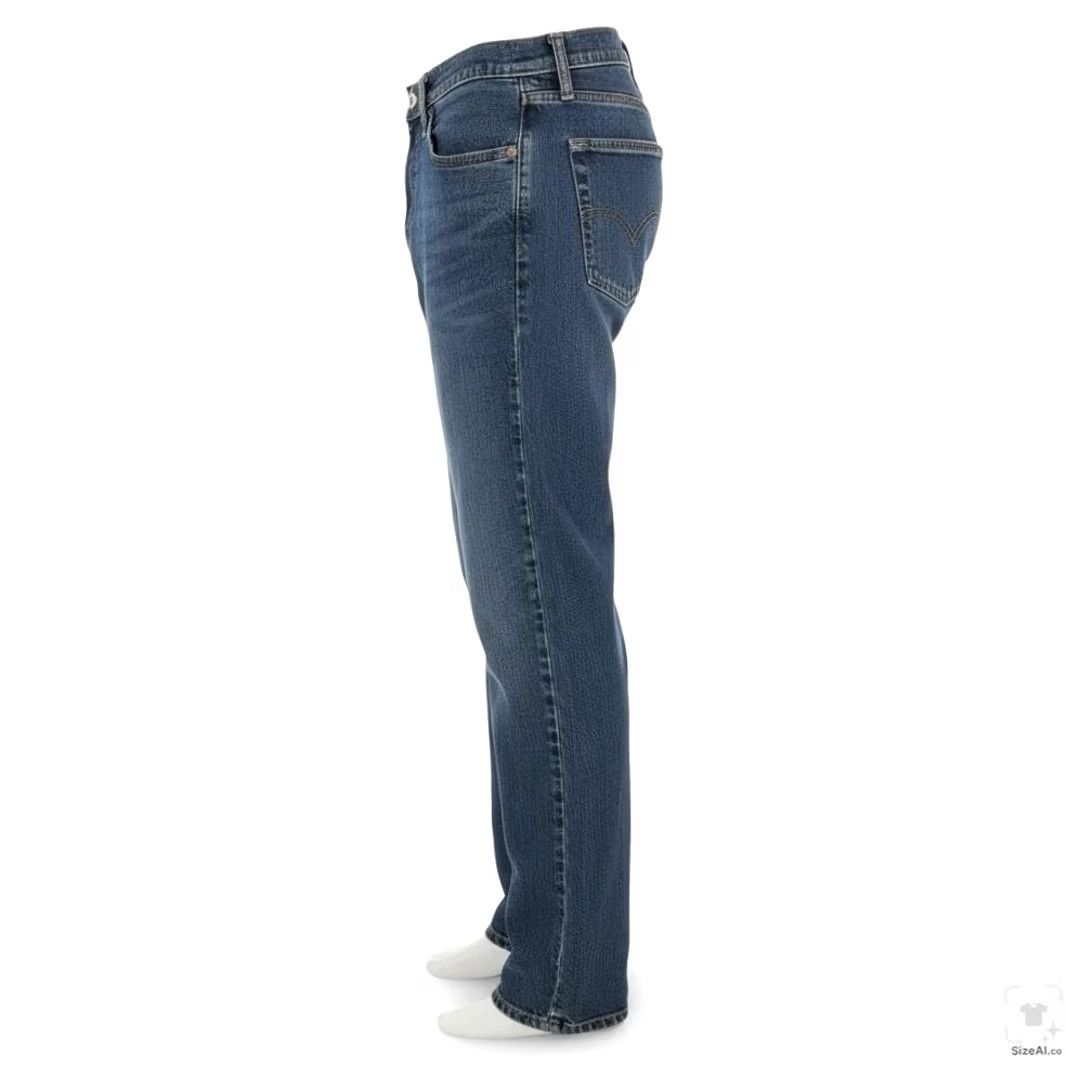 Levi's Levi's 511 Jeans Mens 32x32 Blue Medium Wash Slim Tapered Stretch Denim Zip Fly Size US 32 / EU 48 - 3 Thumbnail