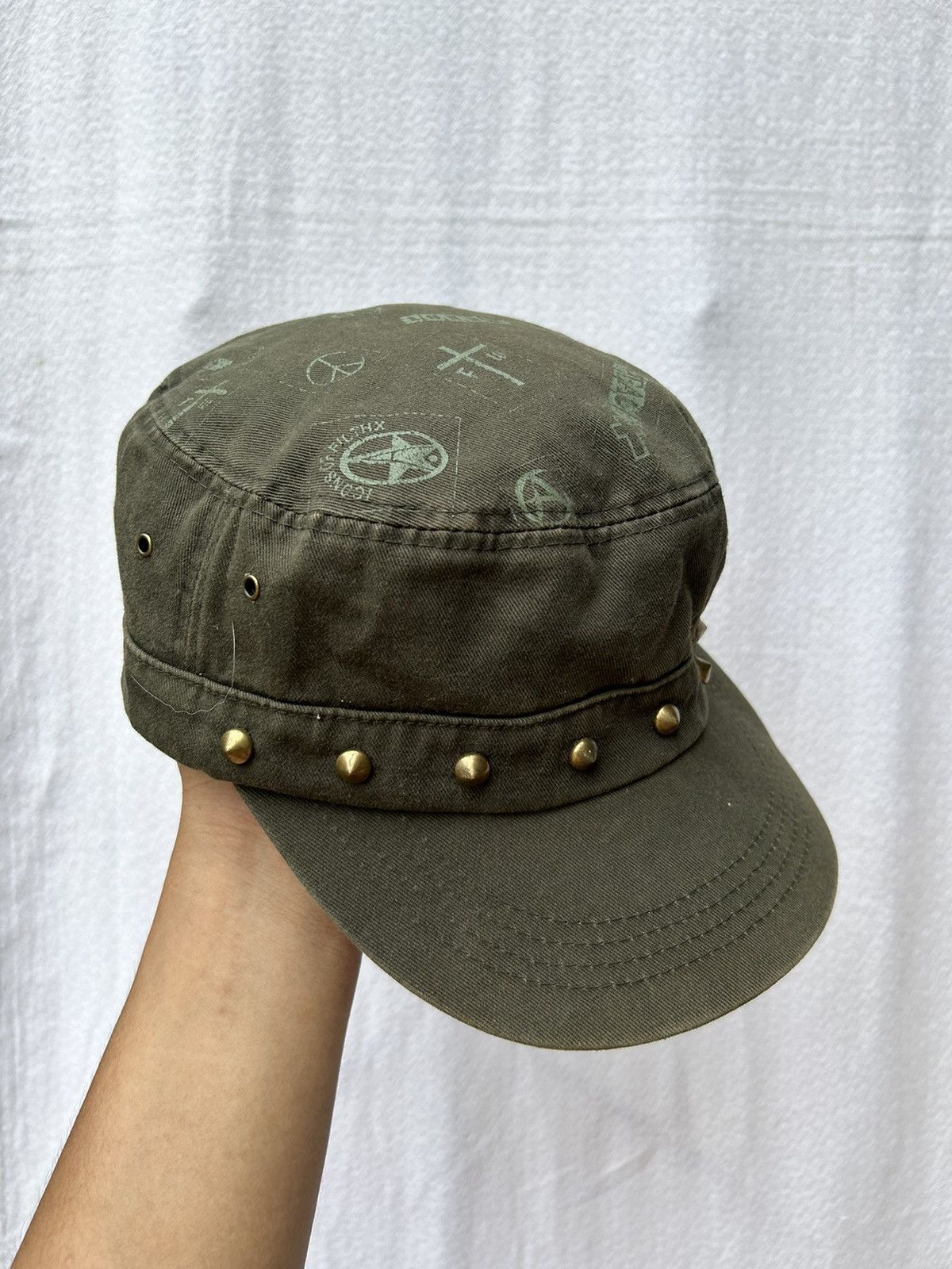 If Six Was Nine × Japanese Brand × Le Grande Bleu (L.G.B.) Japanese style cross skull studded hats Size ONE SIZE - 6 Thumbnail