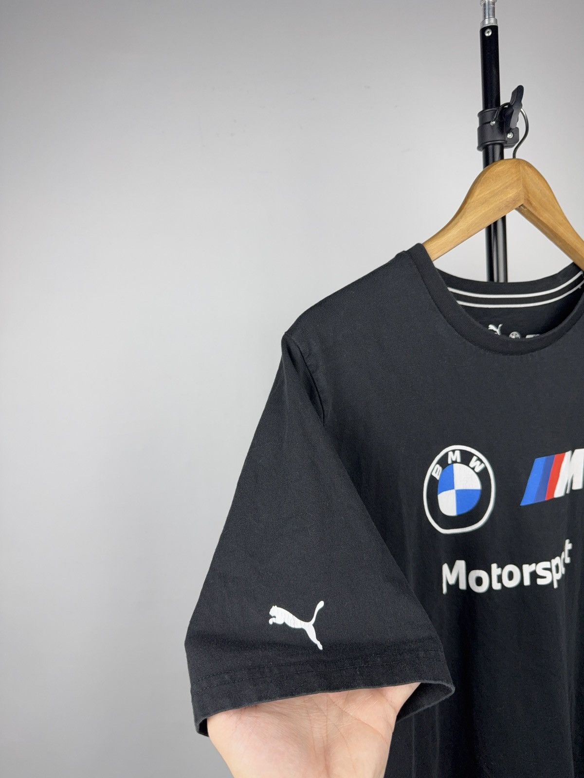 BMW BMW M Motorsport Racing Logo Puma Graphic T-Shirt Black XL Size US XL / EU 56 / 4 - 7 Thumbnail