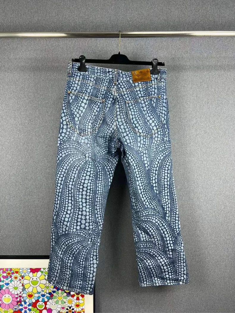 Louis Vuitton Louis Vuitton Yayoi Kusama Co-branded Jeans Size US 32 / EU 48 - 2 Thumbnail
