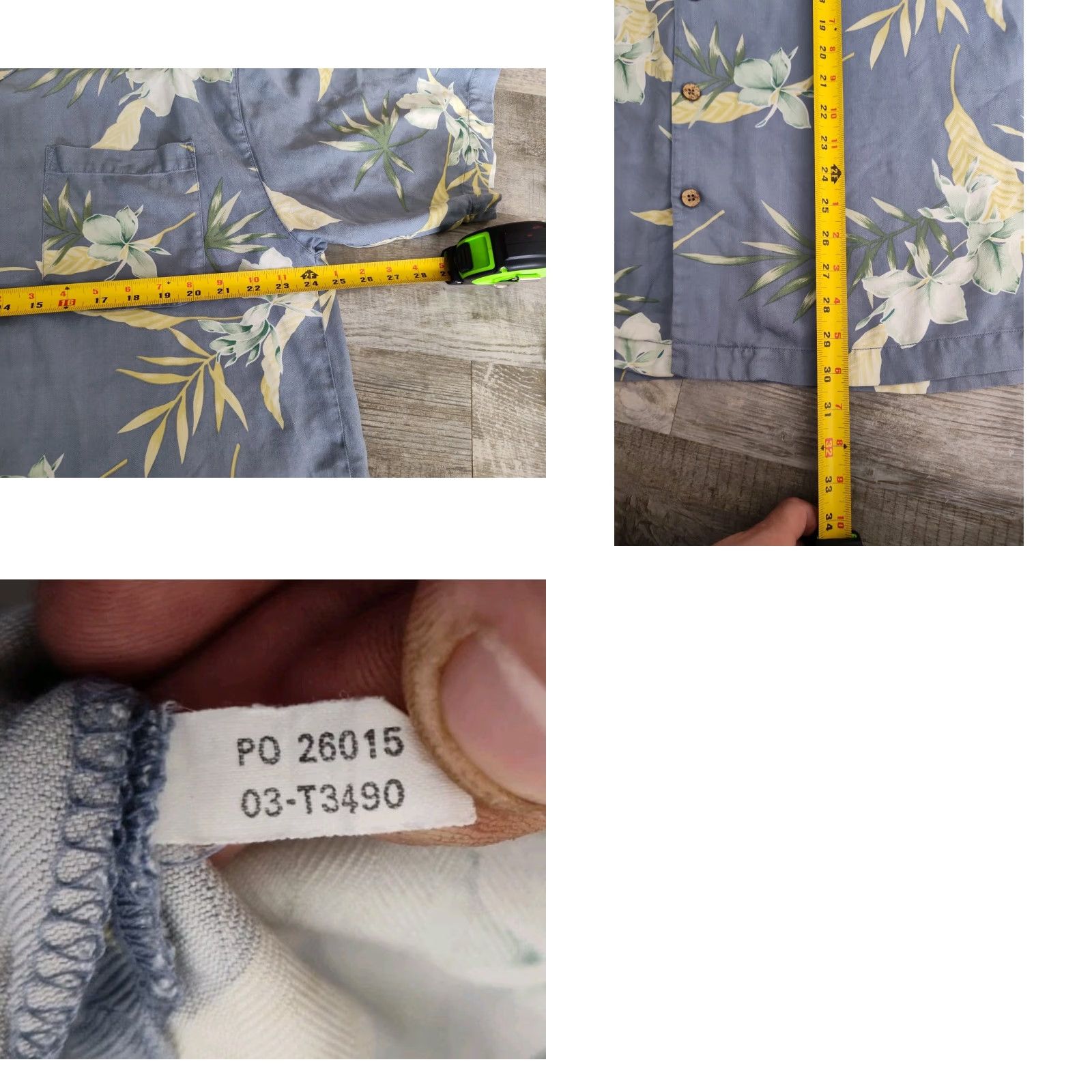 Tommy Bahama VINTAGE Tommy Bahama Men’s Silk Hawaiian Shirt XL Blue Floral Short Sleeve Casual Summer Spring Mens Size US XL / EU 56 / 4 - 8 Thumbnail