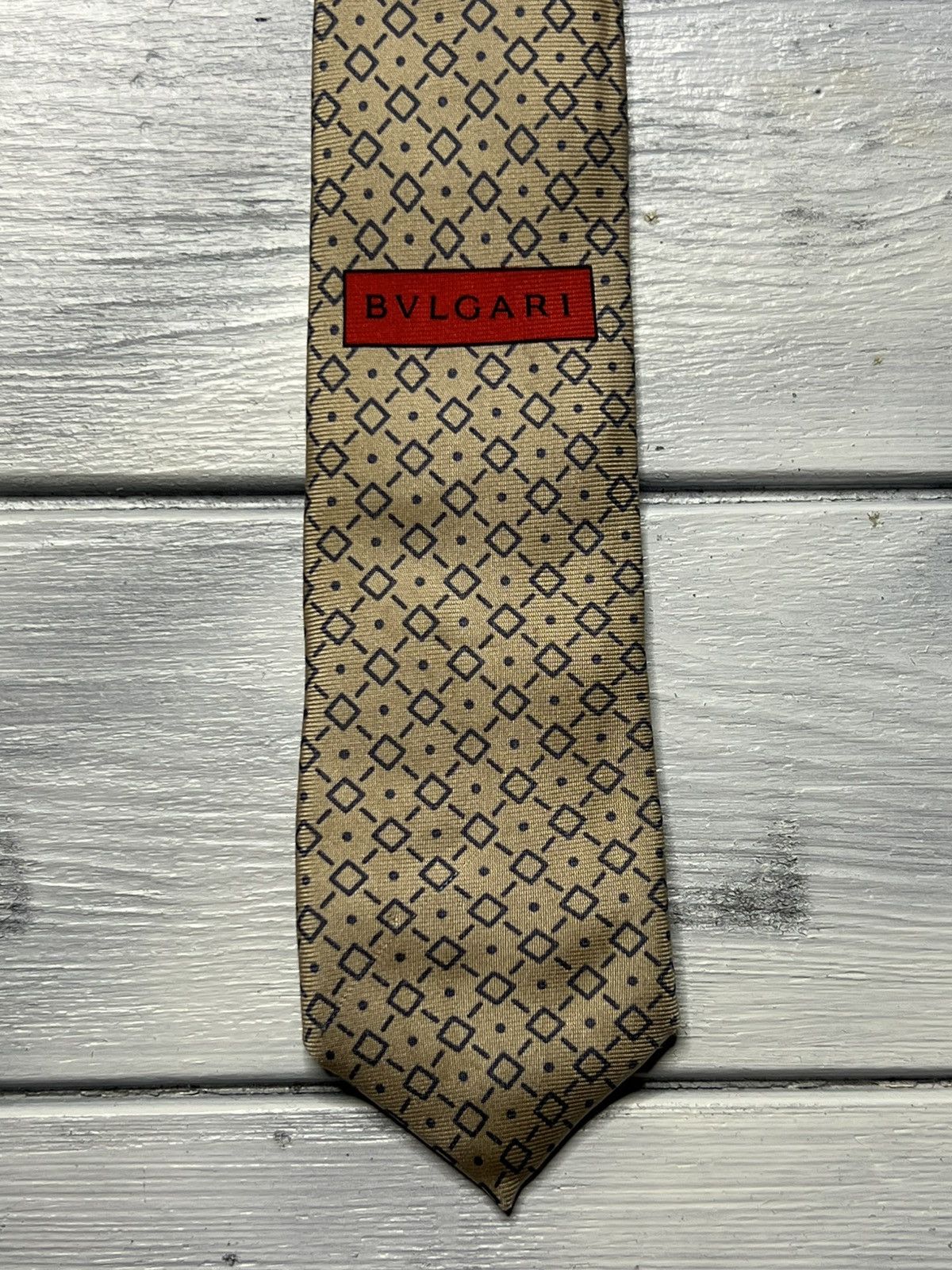 Bvlgari Rare Luxury Tie Bulgari 100% Silk Made In Italy Size ONE SIZE - 5 Thumbnail