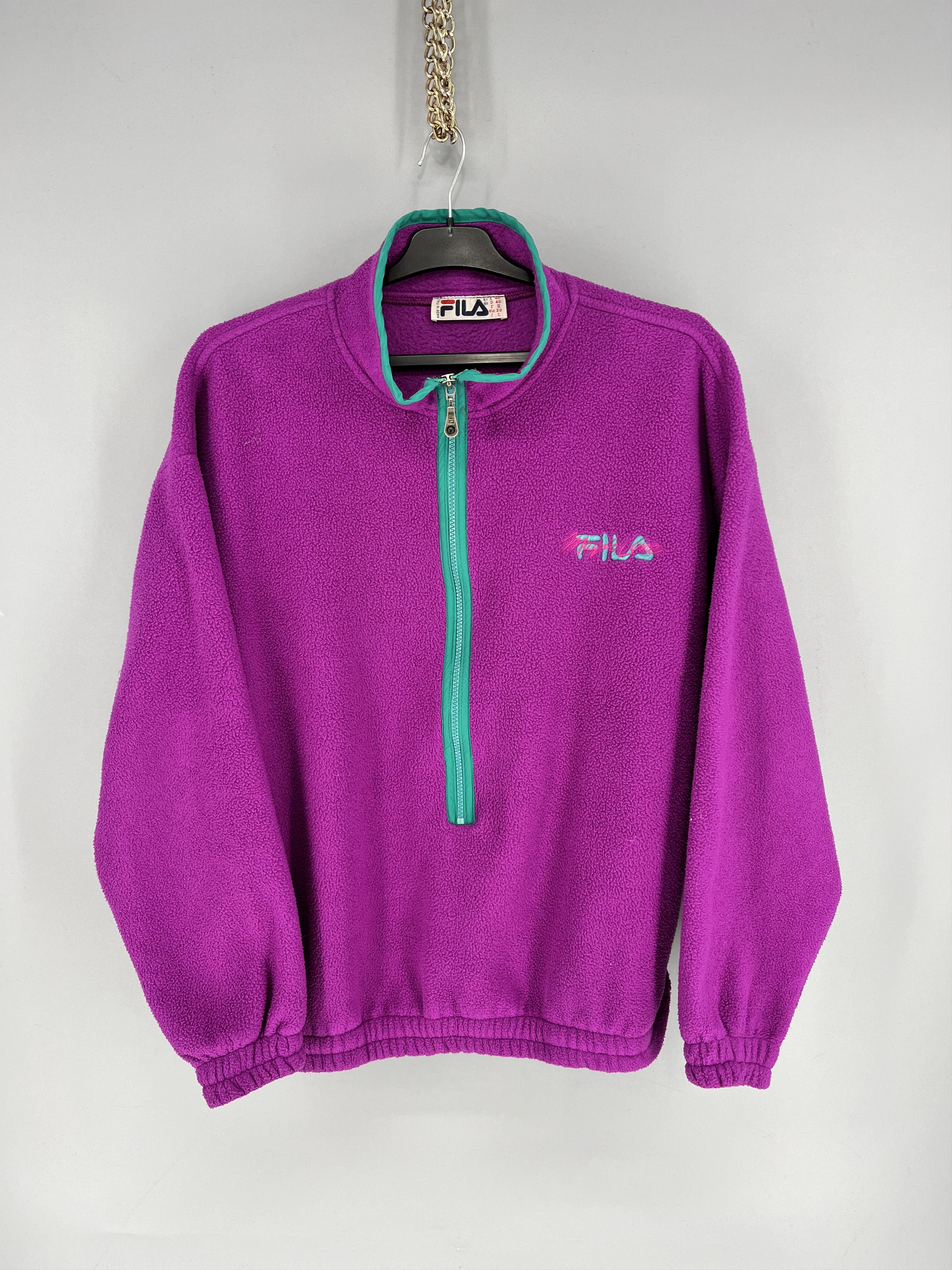 Fila Vintage Y2K Fila Fleece Sweatshirt Streetwear Skate Size US L / EU 52-54 / 3 - 1 Thumbnail