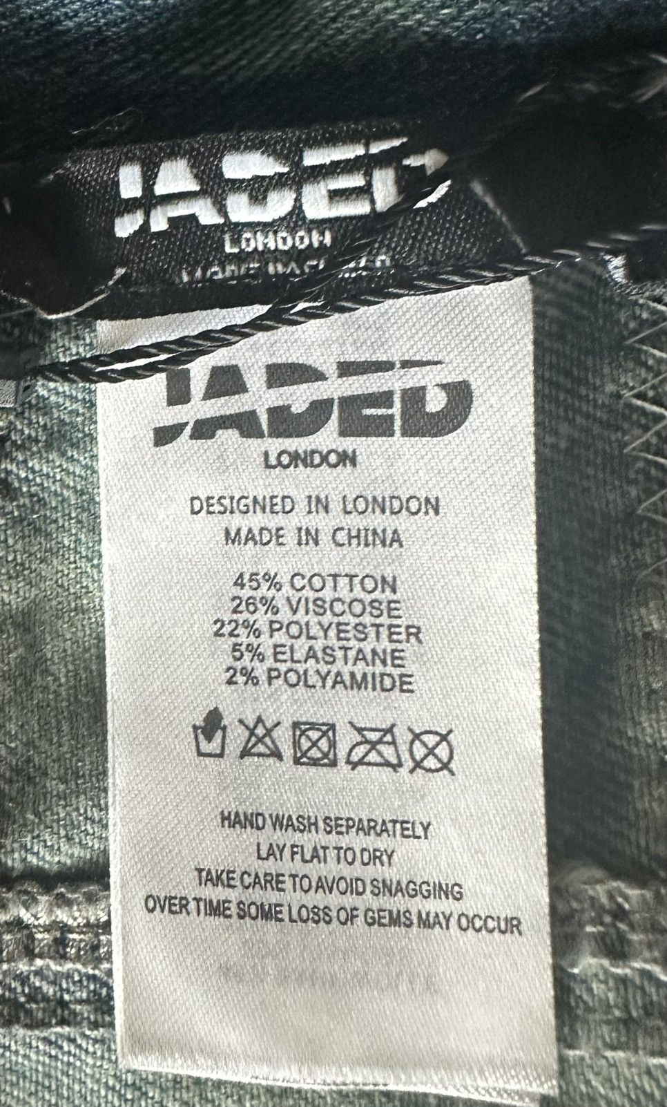 Jaded London Diamanté Denim Corset Size XS / US 0-2 / IT 36-38 - 7 Thumbnail