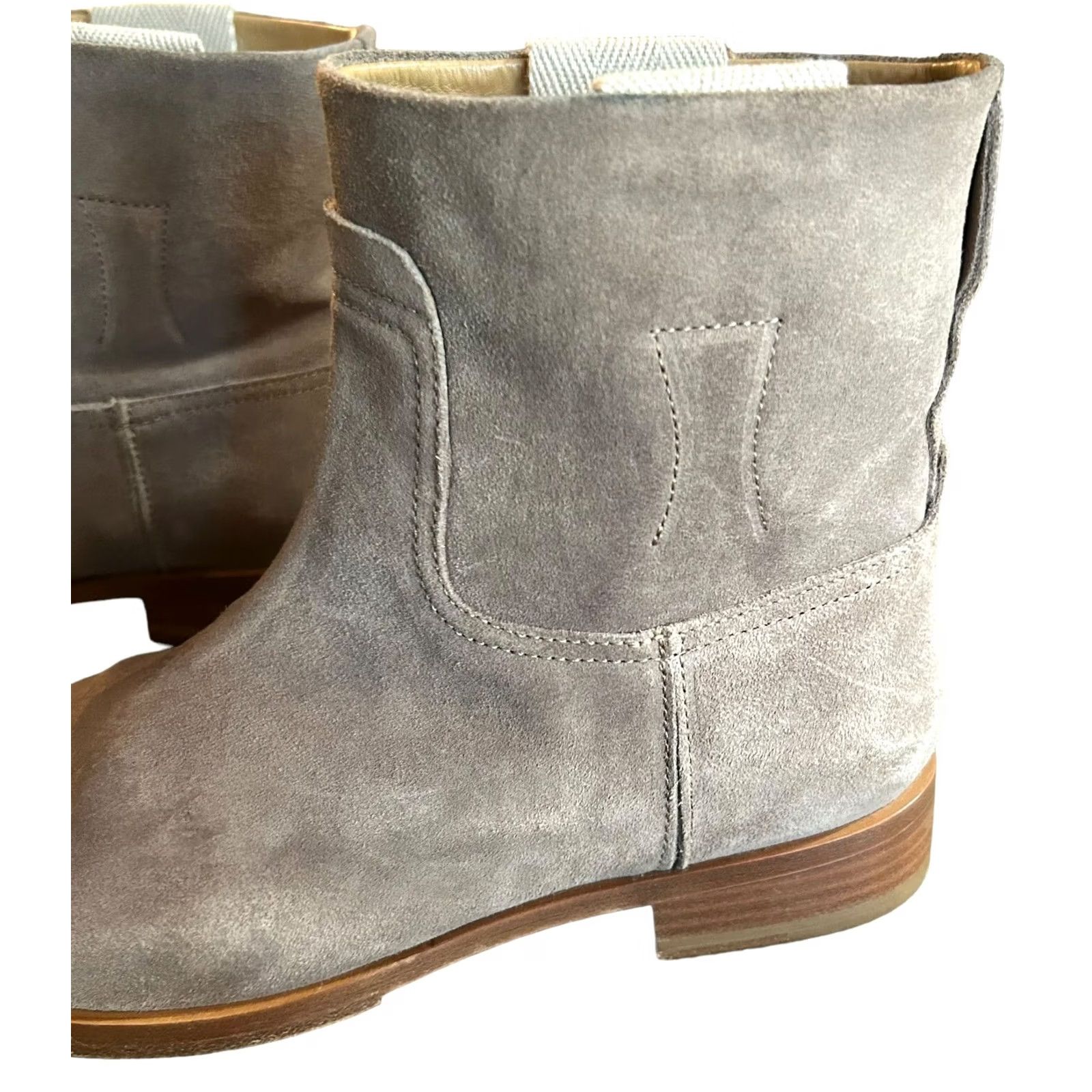 Rag & Bone Rag & bone Holly Ankle Boots Suede Pull On Gray Taupe Women’s US 6.5 EU 37 UK 4.5 Sz 39 or 9 Size US 7 / IT 37 - 7 Thumbnail