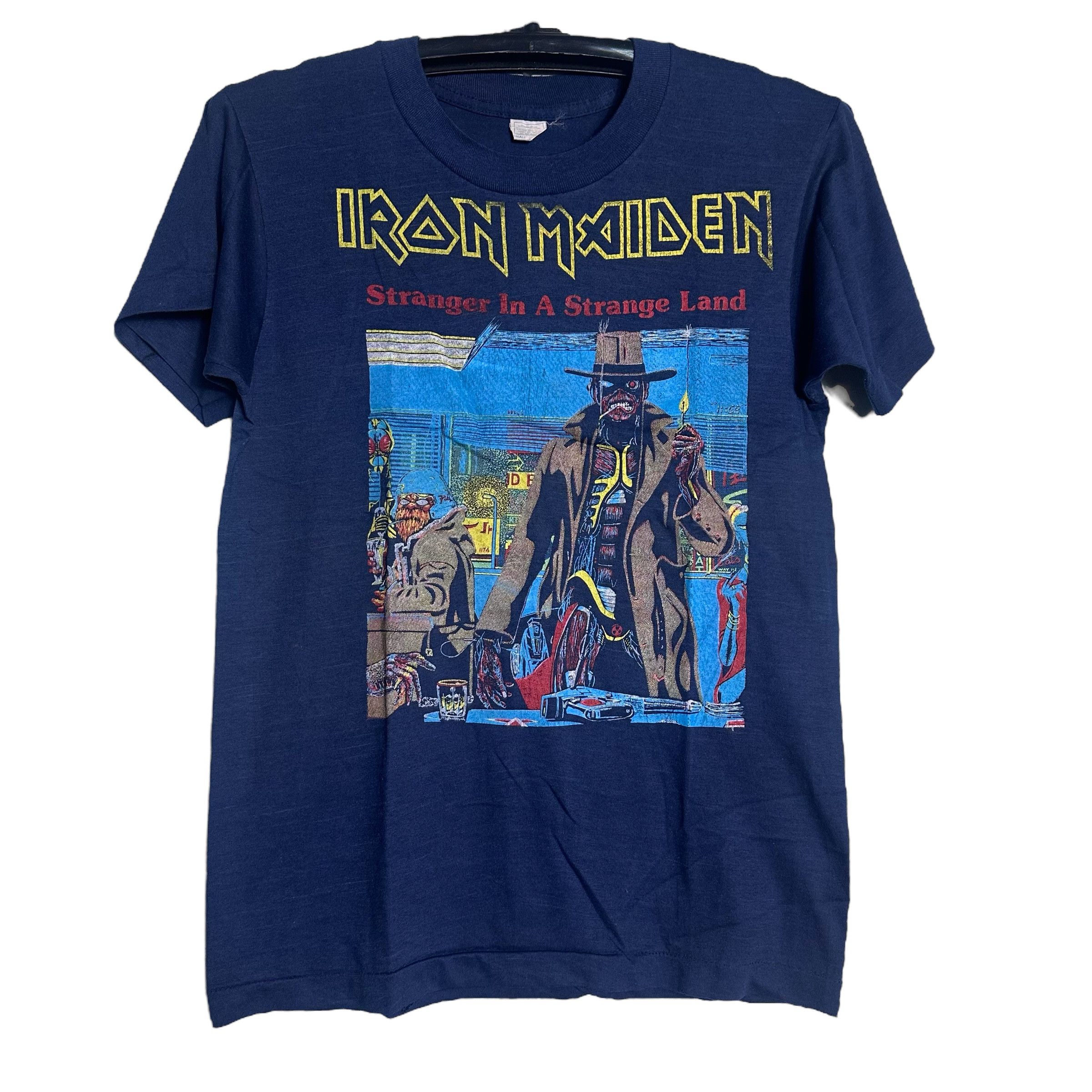 Iron Maiden Stranger In A Strange Land Tour T-Shirt - Official Men's Black Tee, Size S