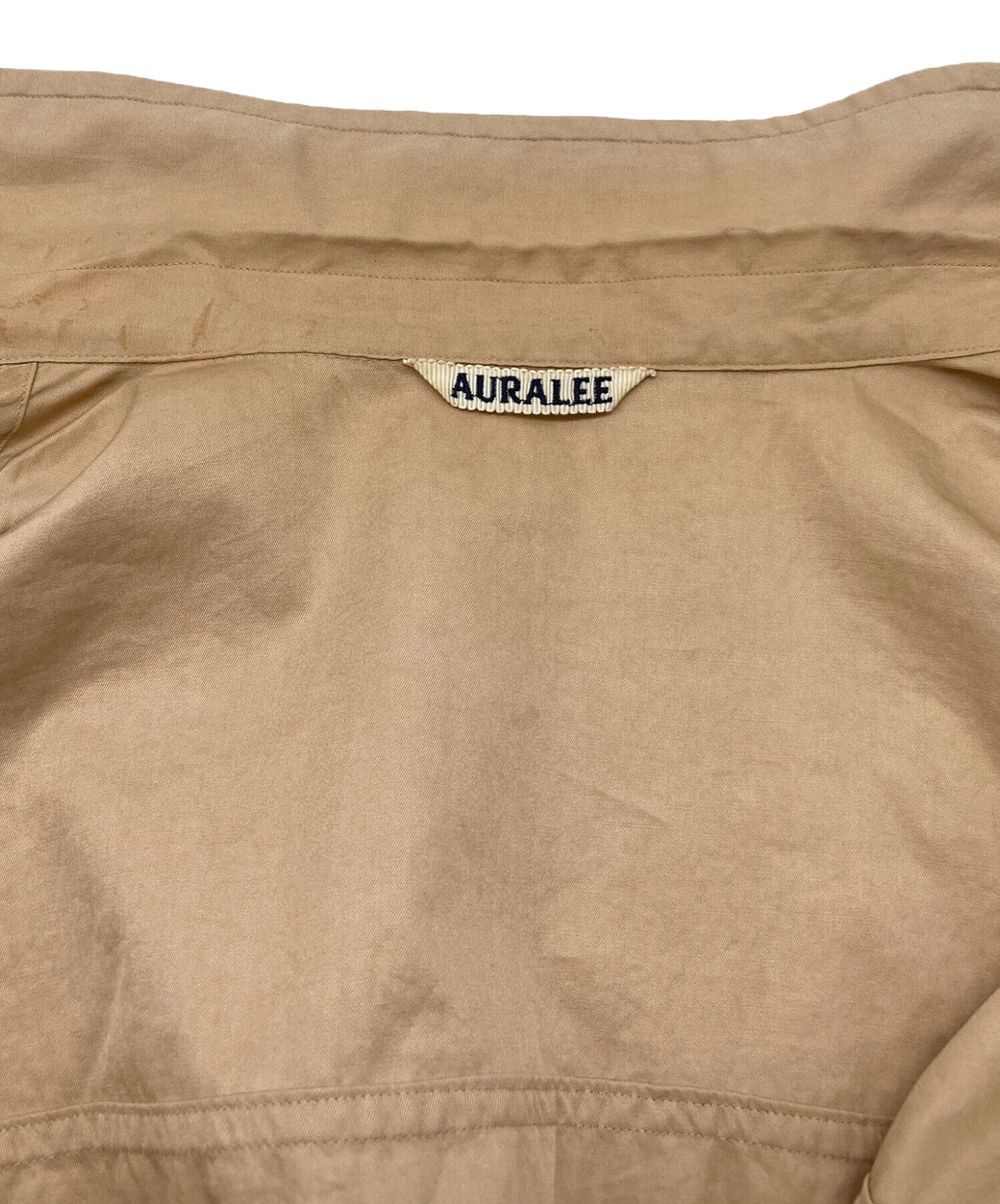 Auralee AURALEE WASHED FINX TWILL BIG SHIRT Brown 3 Size US L / EU 52-54 / 3 - 4 Thumbnail