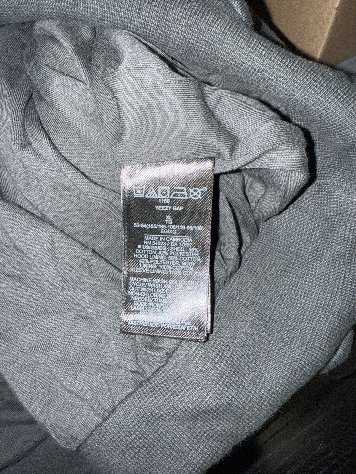 Gap × Kanye West × Yeezy Yeezy Gap Dove Black Hoodie XL Size US XL / EU 56 / 4 - 4 Thumbnail