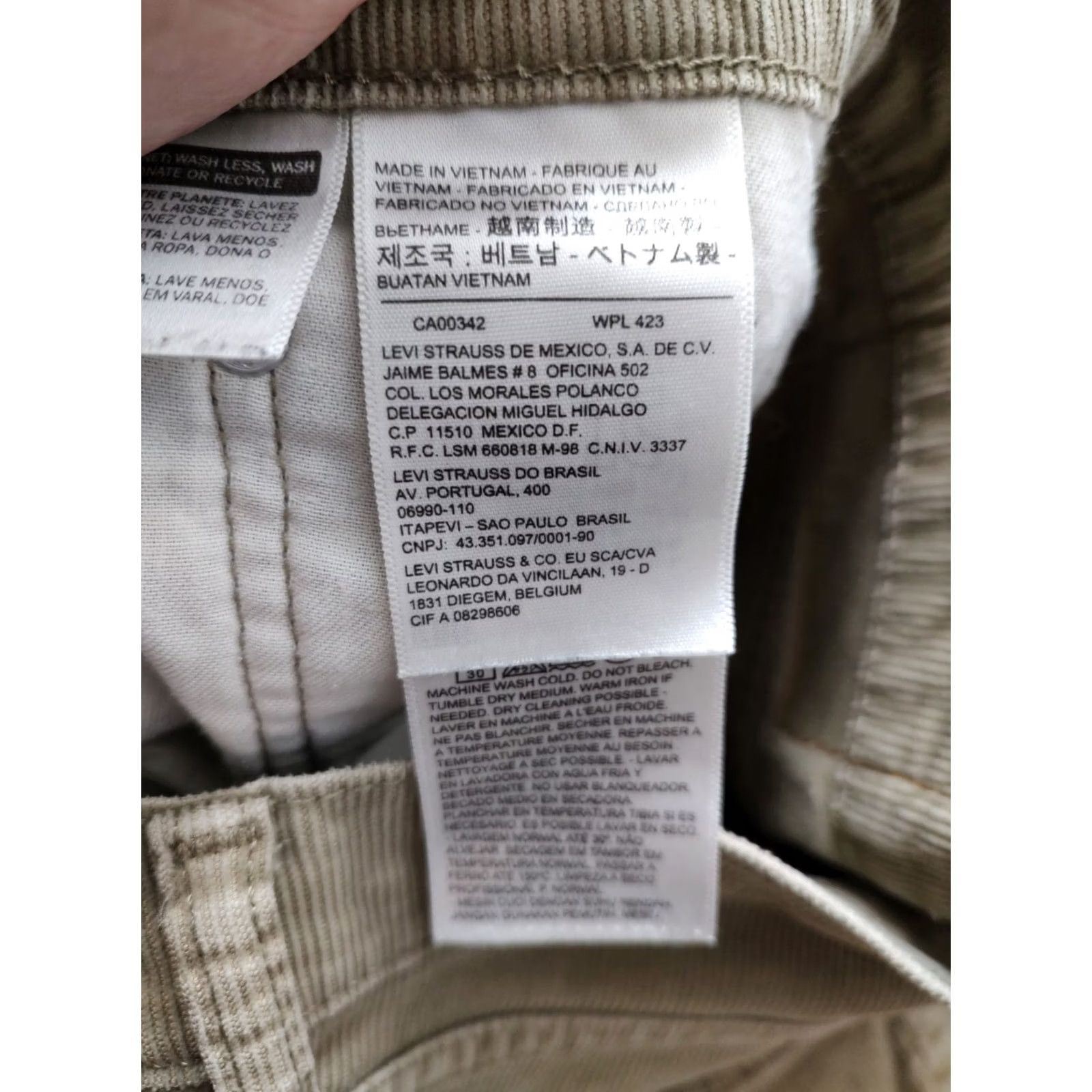 Levi's VINTAGE Levis Corduroy Pants 514 Mens 32x32 Brown 5-Pocket Straight Leg Levi's Logo Button Zipper Pants Mens Regular Brown Size US 32 / EU 48 - 6 Thumbnail