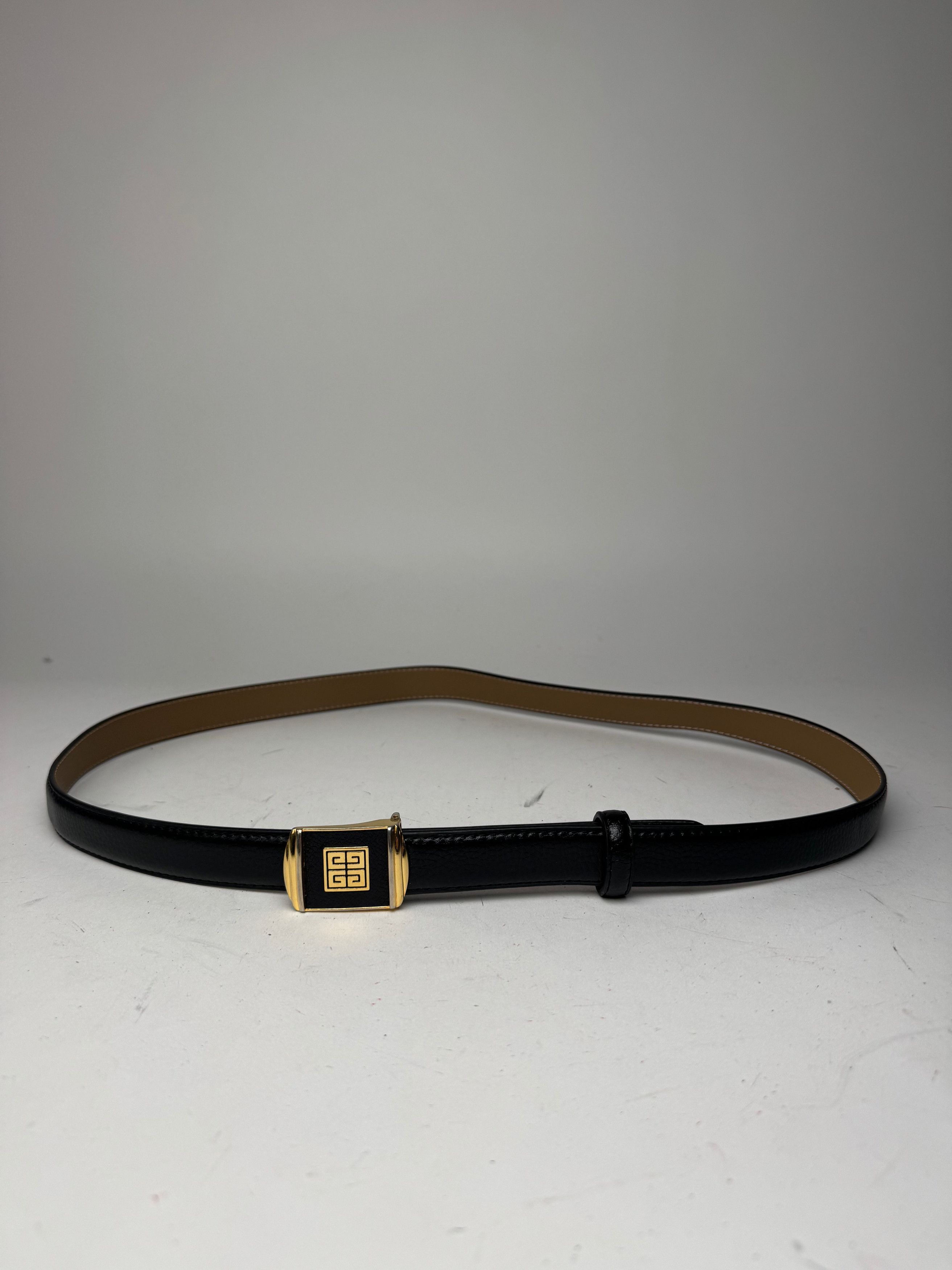 Givenchy Vintage Leather Belt black Size ONE SIZE - 1 Thumbnail