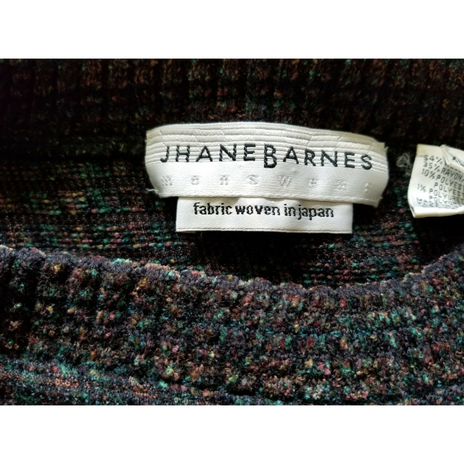 Vintage VINTAGE Jhane Barnes Fractal Tetris Japan Wool Knit Men XL Jumper Sweater Pullover Size XL / US 12-14 / IT 48-50 - 4 Thumbnail
