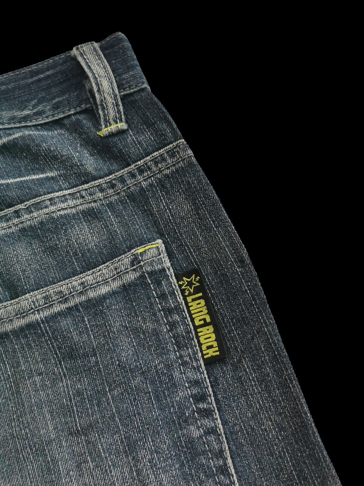 Japanese Brand Lang Rock Print Denim Jeans Size US 30 / EU 46 - 5 Thumbnail