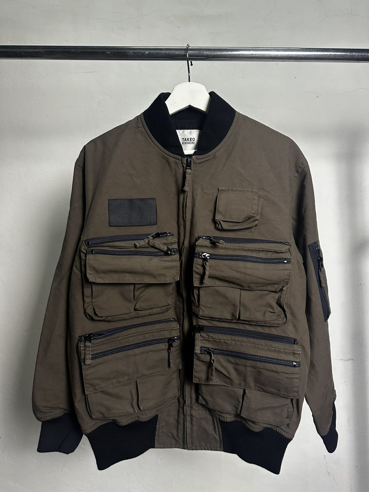 Takeo Kukichi Multi Pocket Bombers Jacket