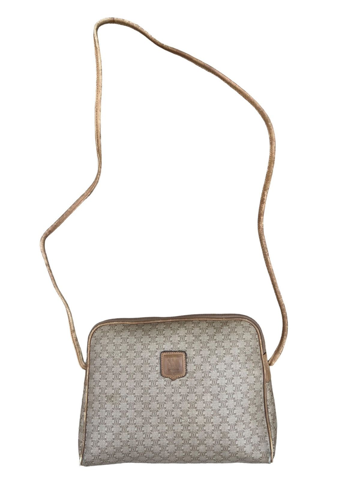 Celine Vintage 90s Celine Paris Monogram Leather Bag Size ONE SIZE - 4 Thumbnail
