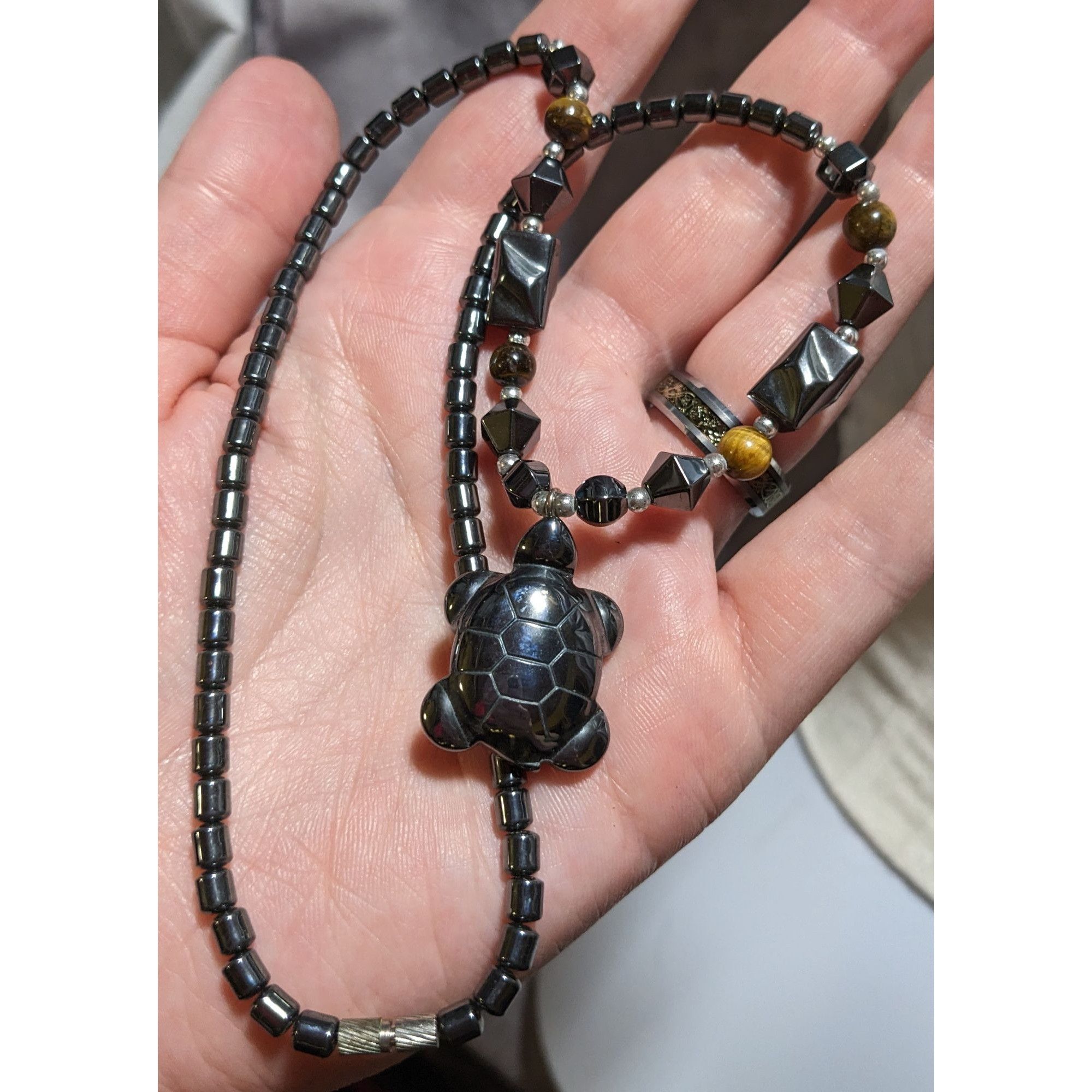 Other Hematite Turtle Necklace Size ONE SIZE - 9 Thumbnail