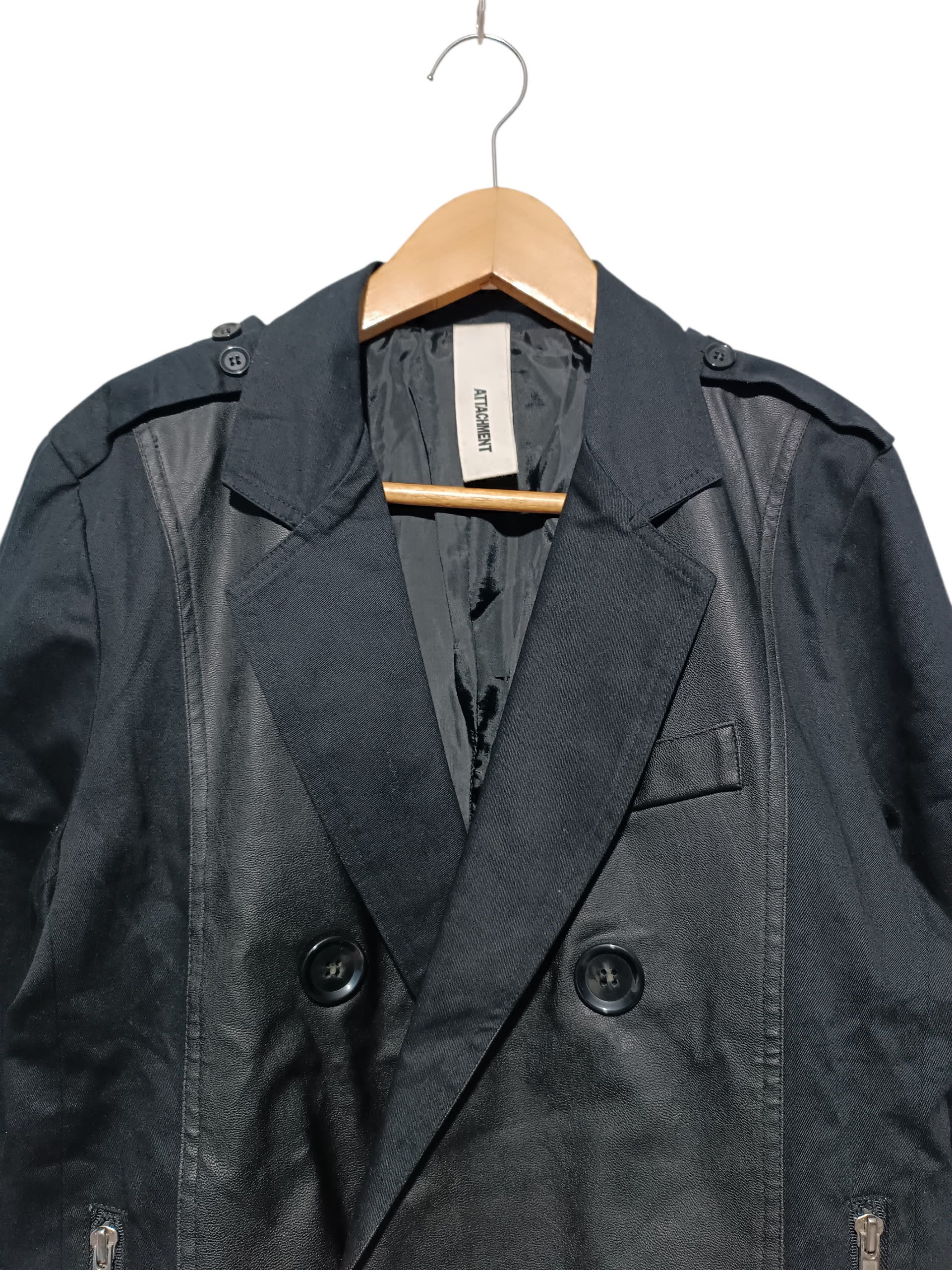 Kazuyuki Kumagai Attachment Kazuyuki Kumagai Attachment Double Breasted Blazer Jacket Size US M / EU 48-50 / 2 - 2 Thumbnail