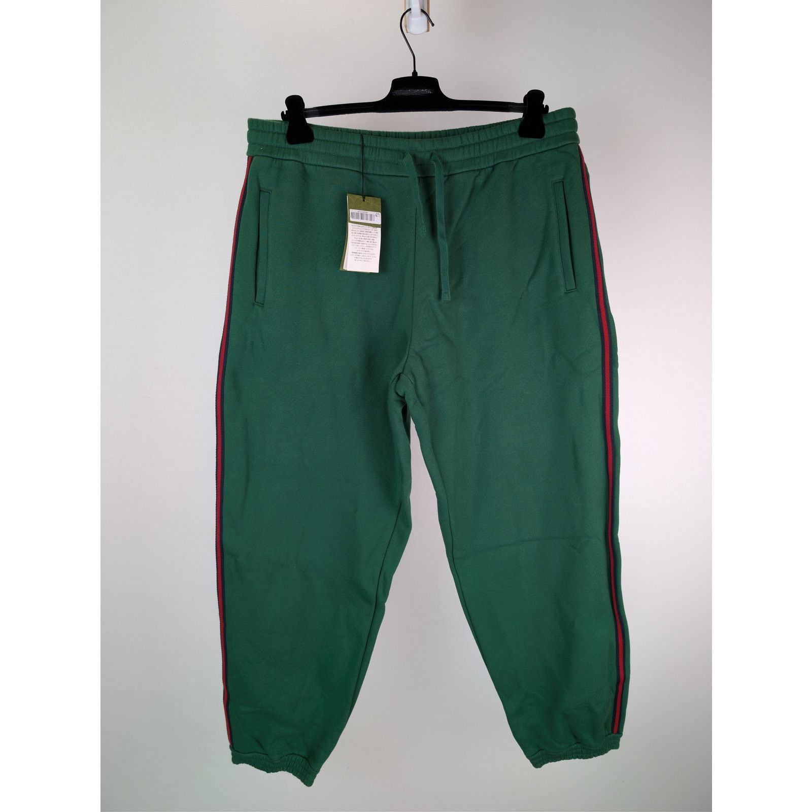 Gucci o1rshd1 Cotton Jersey Jogging Pants with Web Stripe in Green Size US 40 / EU 56 - 2 Thumbnail
