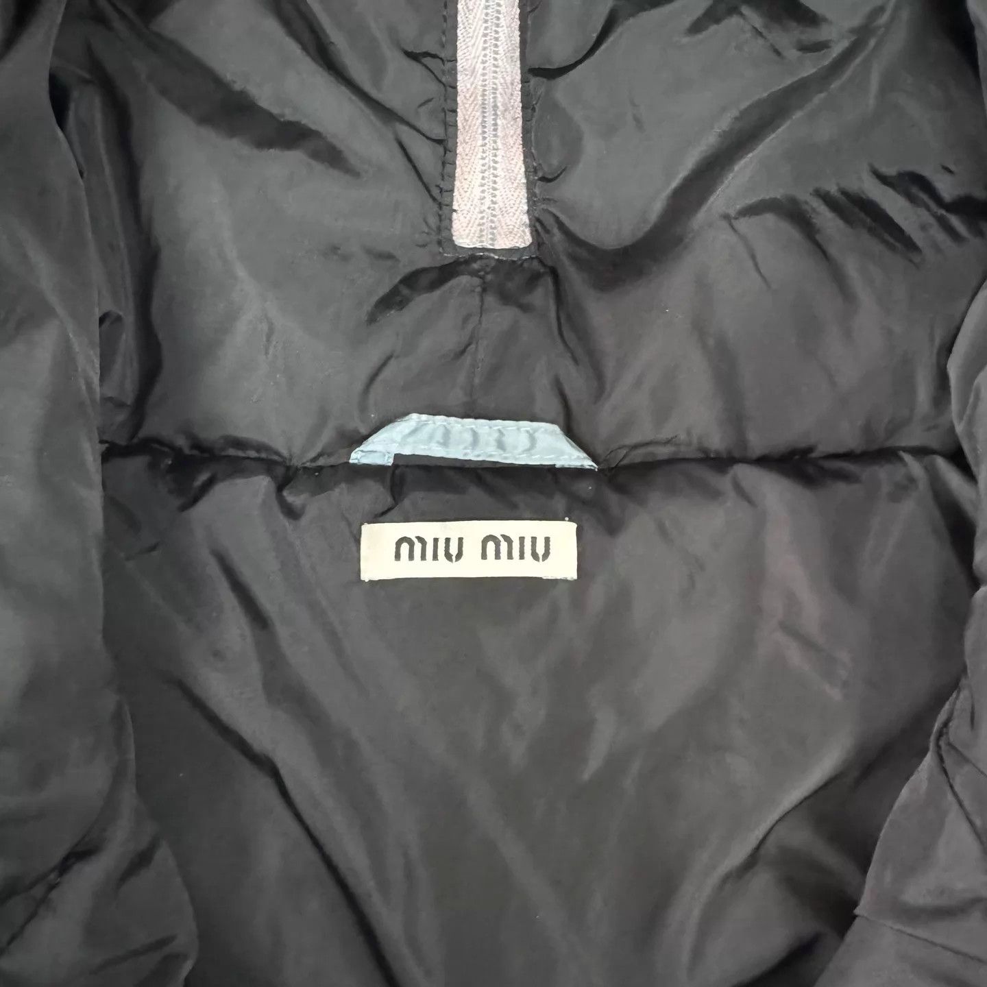 Miu Miu MIU MIU Light Blue Short Hooded Puffer Detachable Sleeves 40 Size S / US 4 / IT 40 - 4 Thumbnail