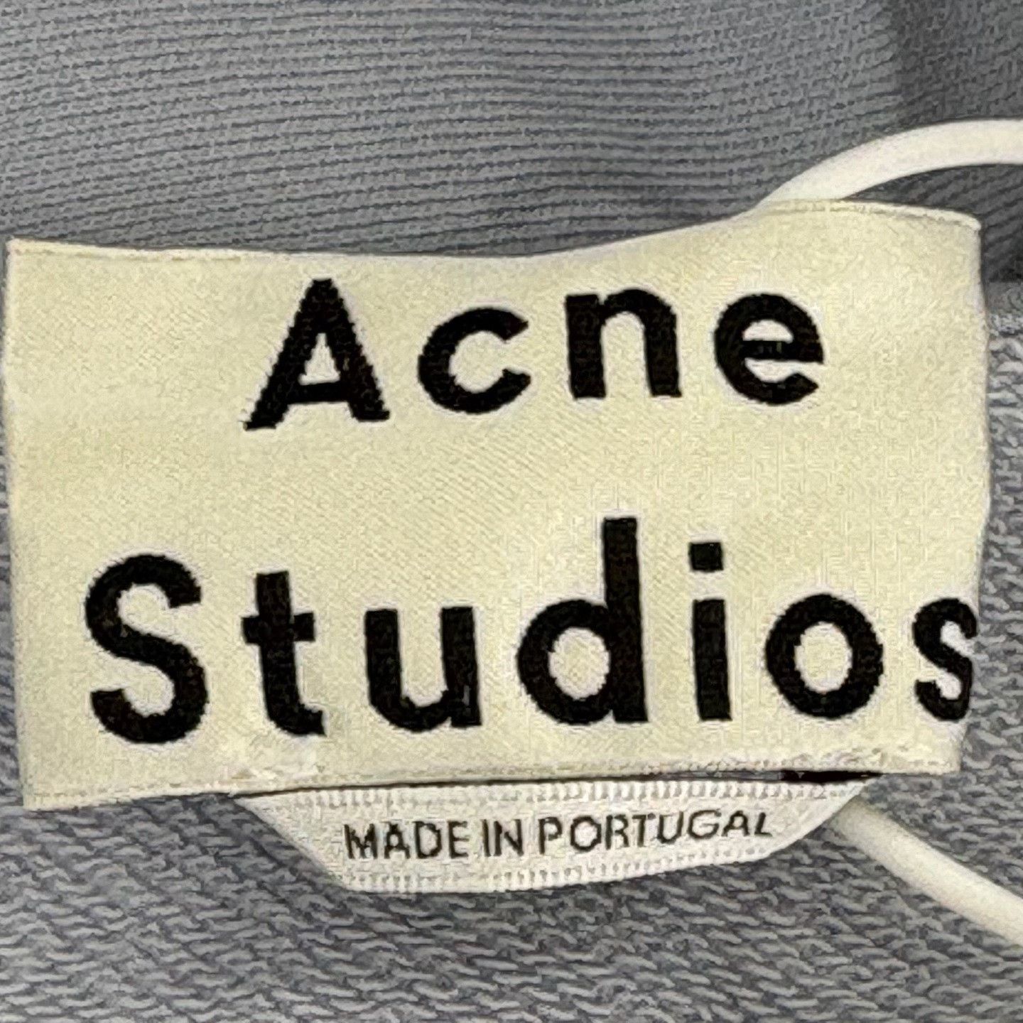 Other Acne Studios Haze-blue letter embroidered washable hoodie| Size US M / EU 48-50 / 2 - 3 Thumbnail