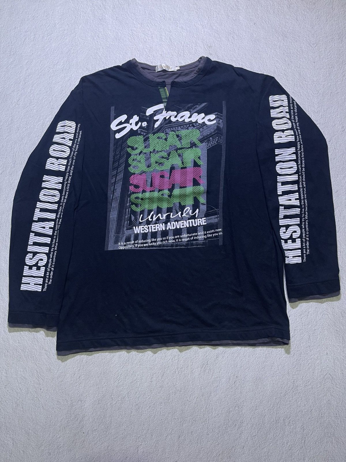 Japanese Brand Y2K ST.FRANC long sleeve tshirt Size US L / EU 52-54 / 3 - 1 Thumbnail