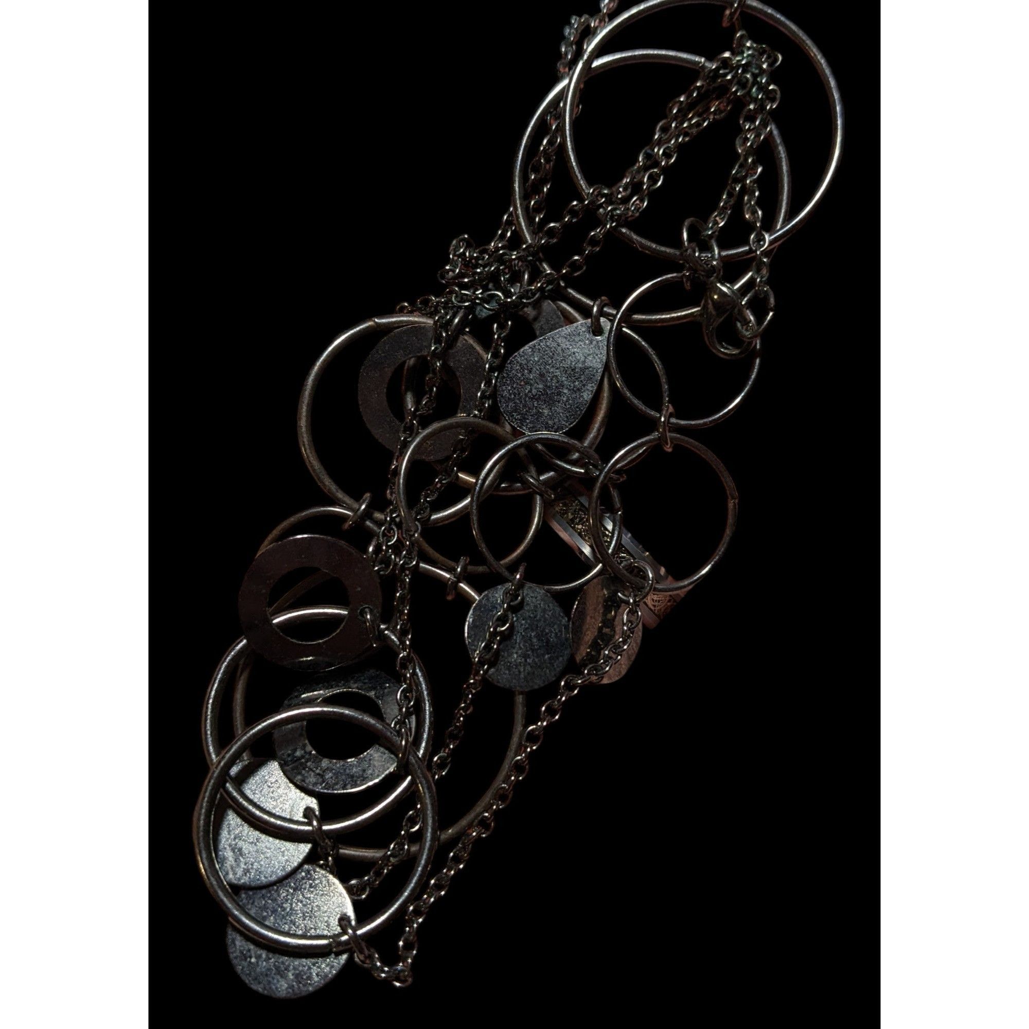 Other Gothic Y2K Hoop Link Charm Chain Necklace Size ONE SIZE - 9 Thumbnail