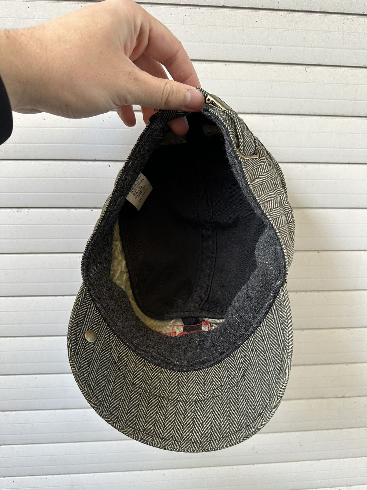 Diesel × Vintage Vintage Diesel Tweed Cap Big Logo Y2K Adjustable One Size Size ONE SIZE - 7 Thumbnail