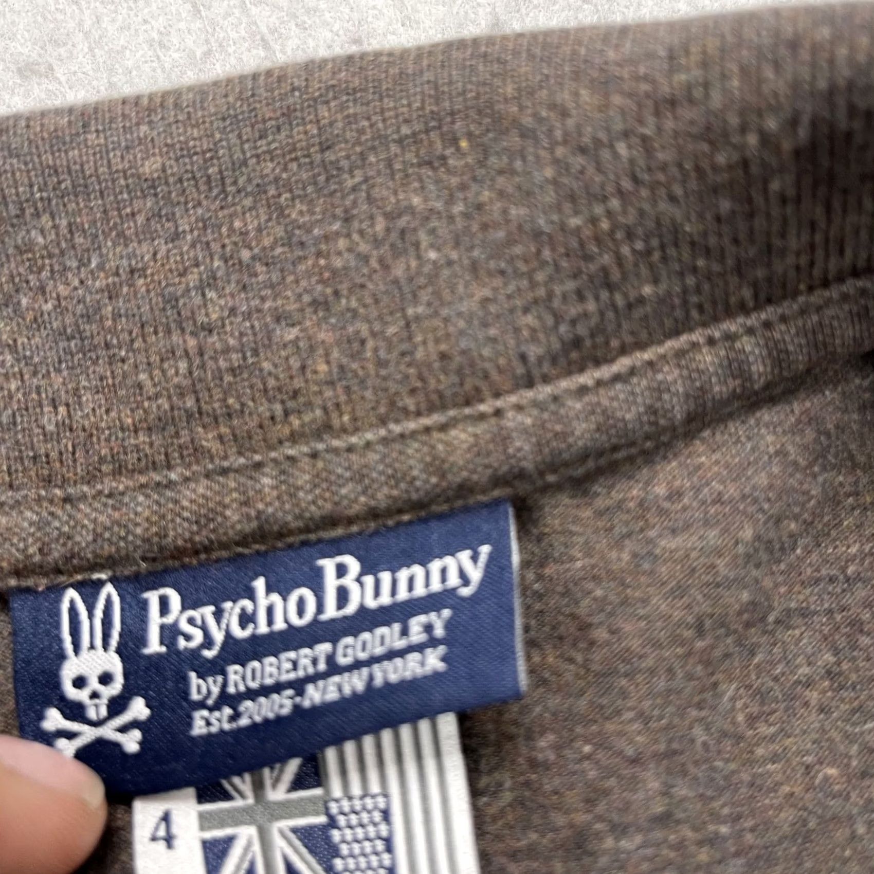 Psycho Bunny Psycho Bunny Polo Shirt Mens Small Brown 100% Cotton Pima Logo Casual Short Sleeve Knit Polo Shirt Size US S / EU 44-46 / 1 - 4 Thumbnail