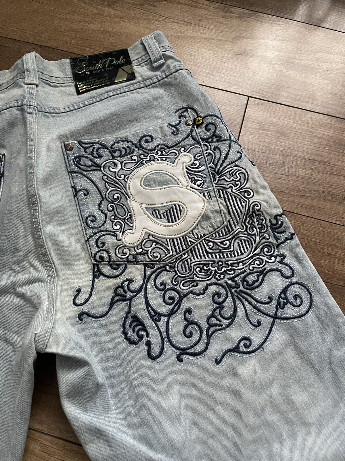 Southpole Southpole Vintage Y2K Denim Jacket 90s Big Logo Size US 32 / EU 48 - 8 Thumbnail