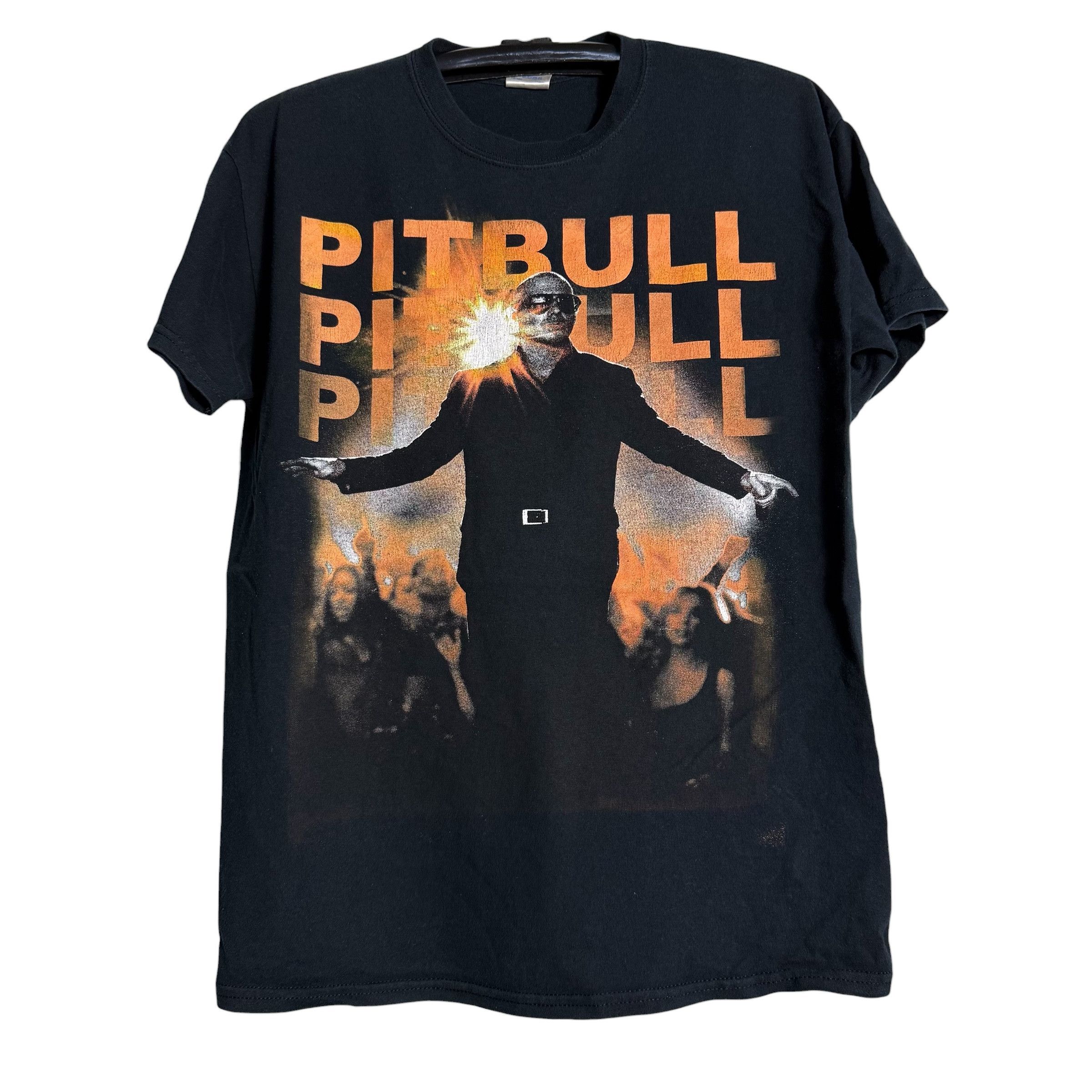 Rap Tees 🔥RARE🔥Vintage Pitbull Rappers Solo Singer Spellout T-shirt Size US M / EU 48-50 / 2 - 1 Thumbnail