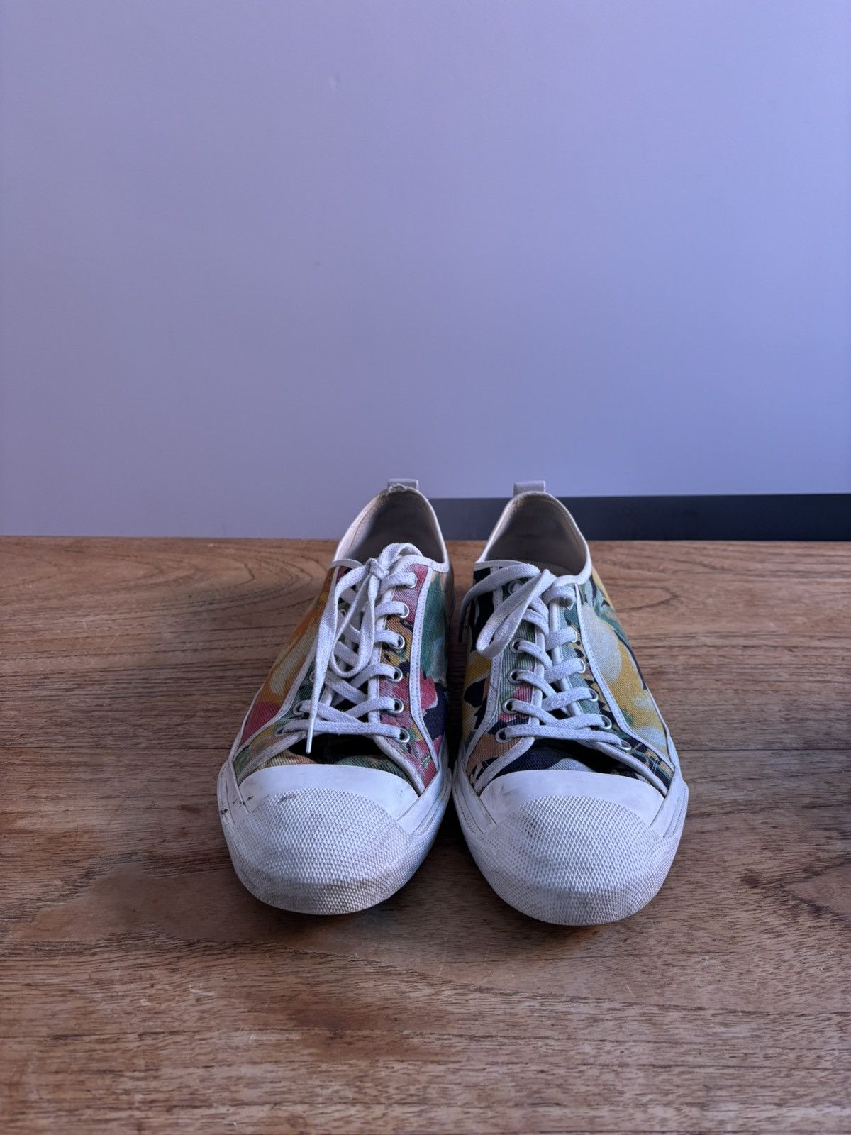 Dries Van Noten Floral printed canvas sneakers Size US 10 / EU 43 - 2 Thumbnail