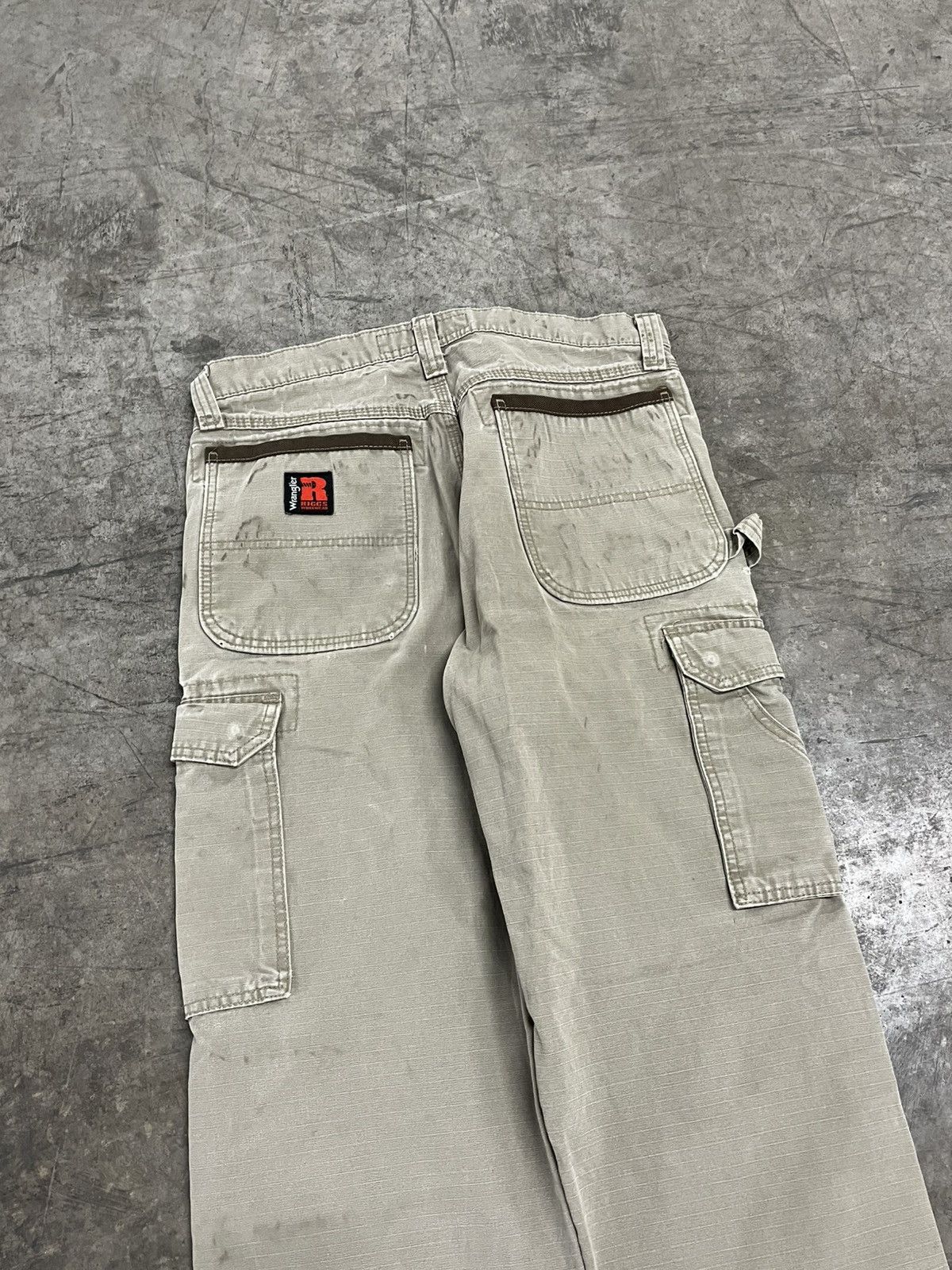 Vintage × Wrangler Wrangler wriggs canvas cargo workwear pants skater baggy Size US 32 / EU 48 - 9 Thumbnail