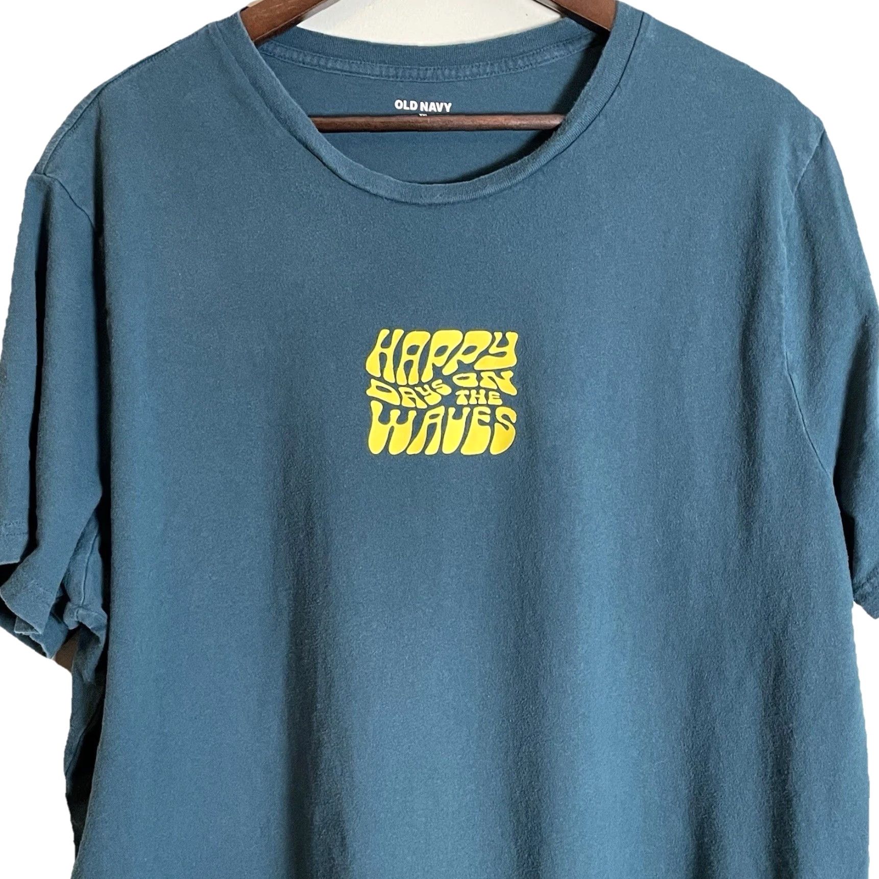 Altea On Surfing Tee Happy Days On The Waves Teal Short Sleeve T-shirt XXL Beach Surfer Clothing Men T-Shirt Size US XXL / EU 58 / 5 - 3 Thumbnail