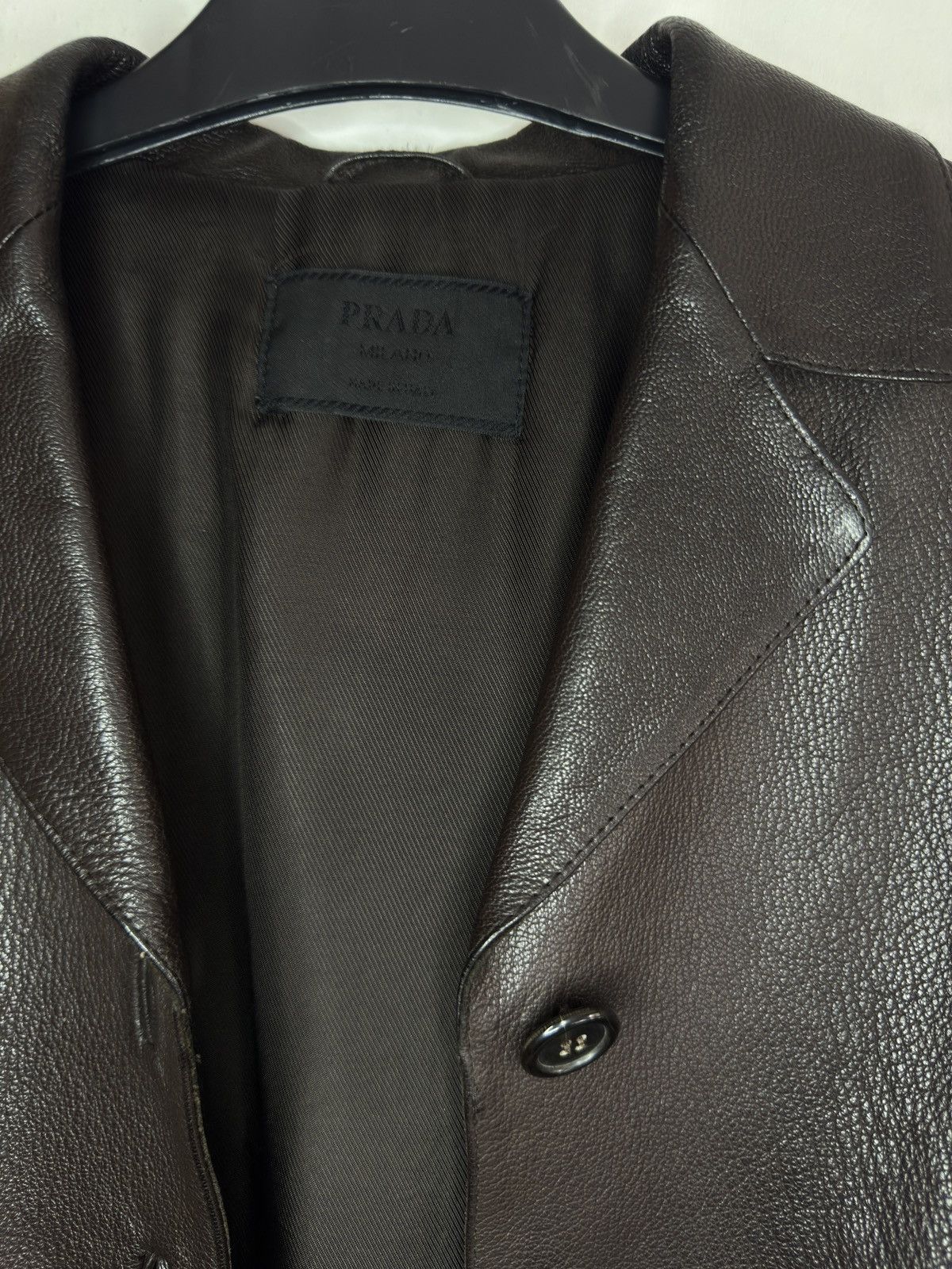 Prada Prada Milano vintage leather jacket Size M / US 6-8 / IT 42-44 - 2 Thumbnail