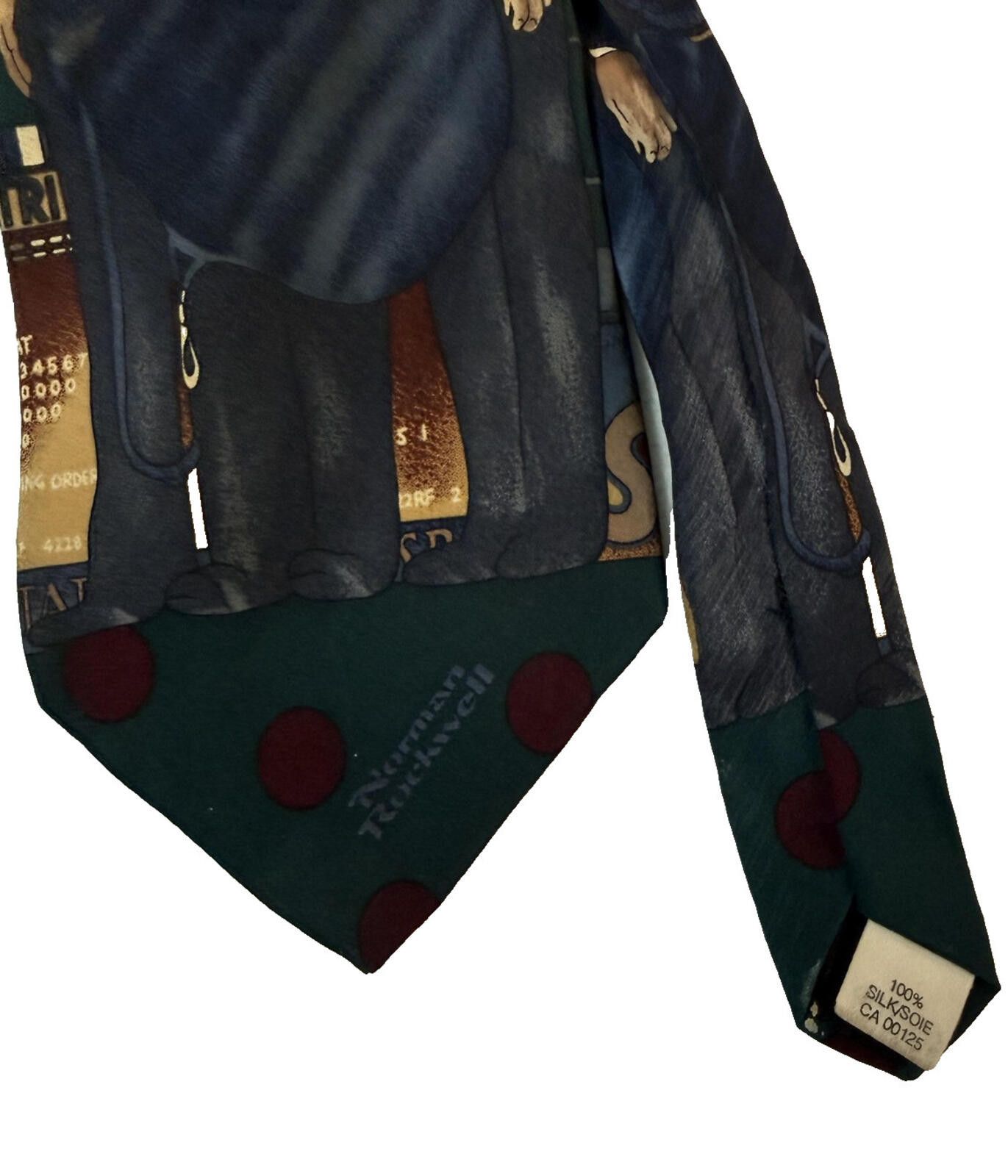 Other Vintage 90s Norman Rockwell Tie Lot 2 Mens Doctor Medical Size ONE SIZE - 4 Thumbnail