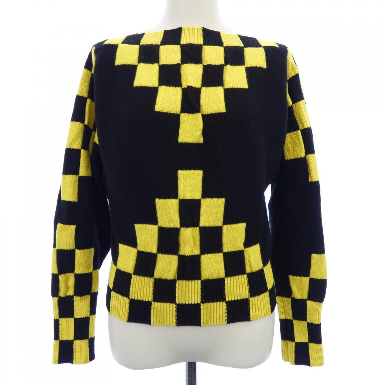 Louis Vuitton Louis Vuitton Louis Vuitton Cashmere Knit Textile Tops FHKL80RZB DUTY FREE for USA Size ONE SIZE - 1 Thumbnail