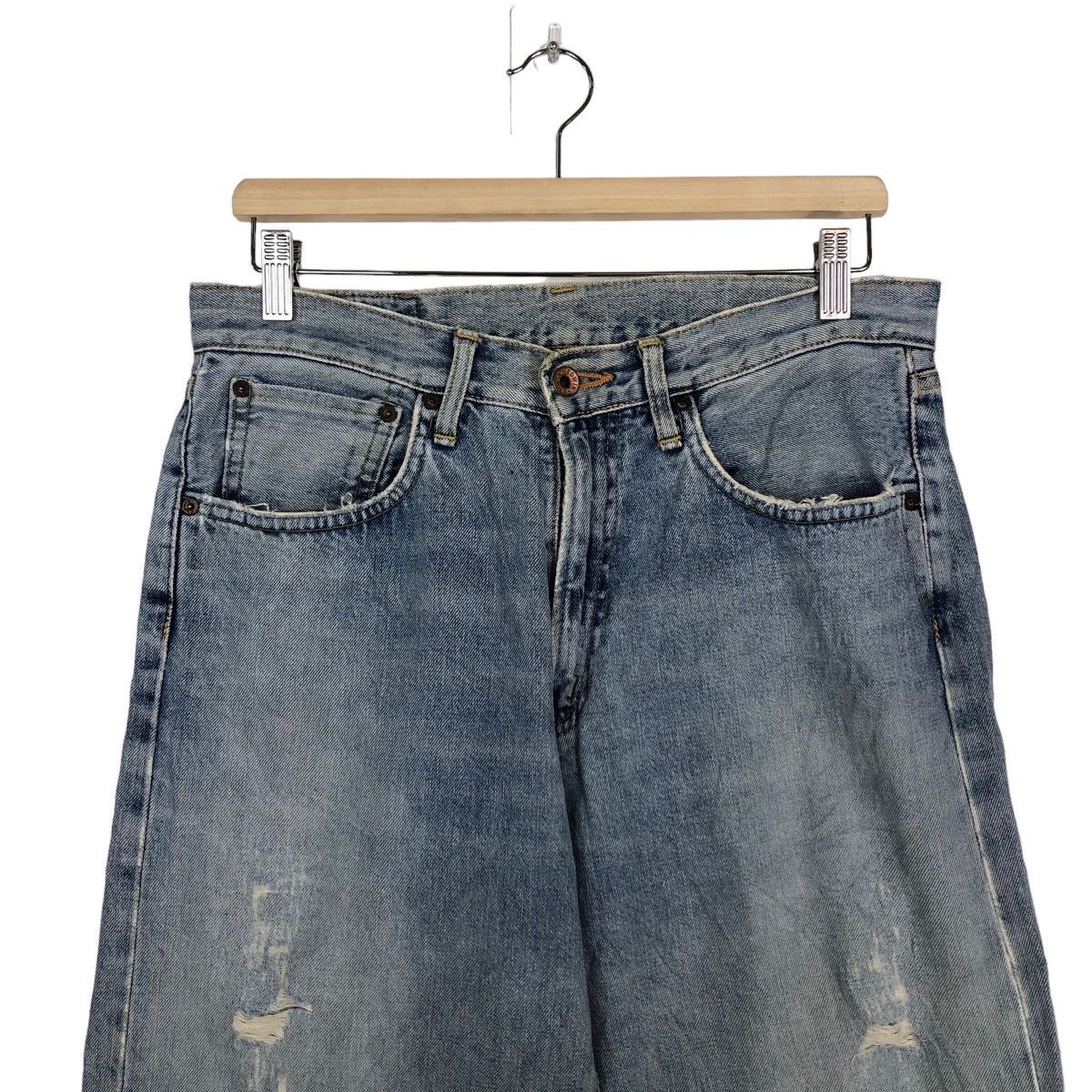 Edwin 🔥90’s VINTAGE SELVEDGES DENIM JEANS EDWIN 505X JAPAN Size US 30 / EU 46 - 3 Thumbnail