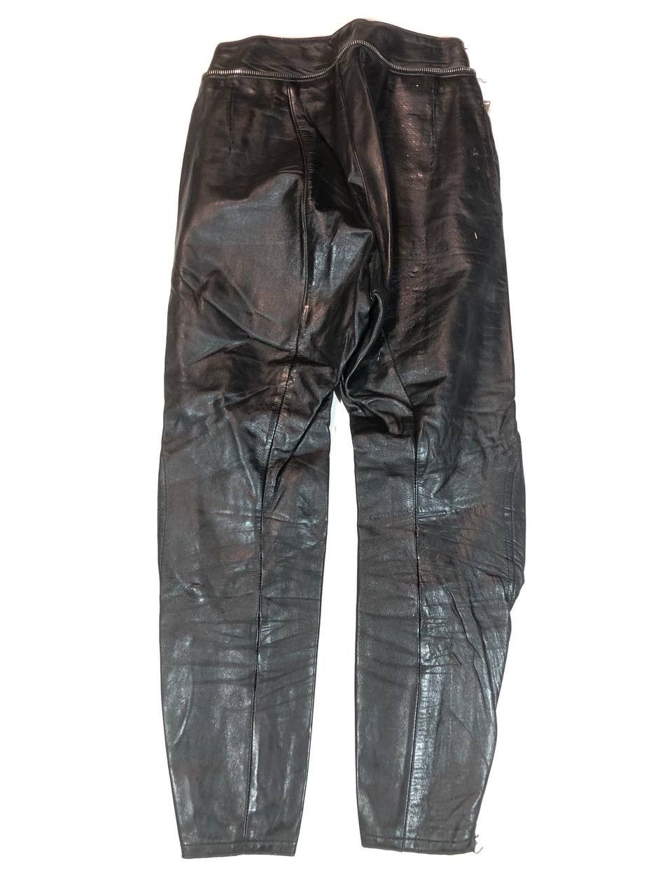 Leather × Vintage Harro Vintage Leather Moto Biker Pants Size US 28 / EU 44 - 6 Thumbnail