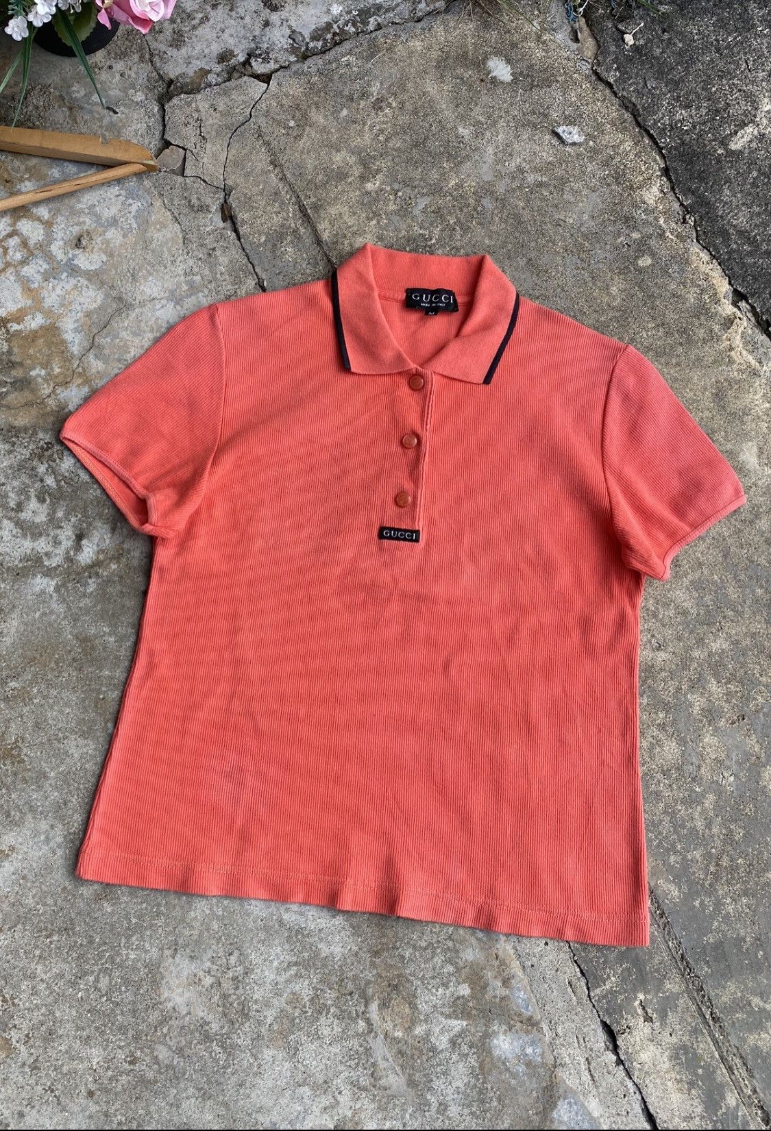 Vintage Vintage Gucci Polos Shirt Size M / US 6-8 / IT 42-44 - 2 Thumbnail