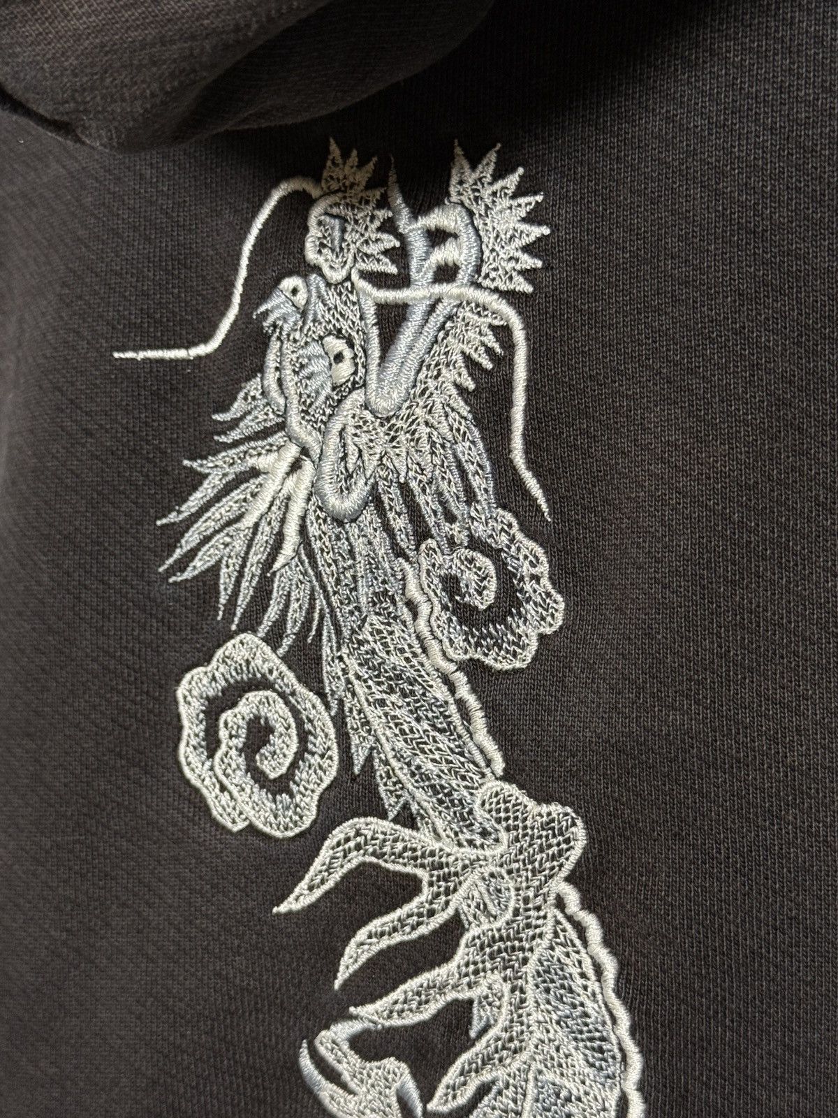 maharishi dragon embroidery hoodie