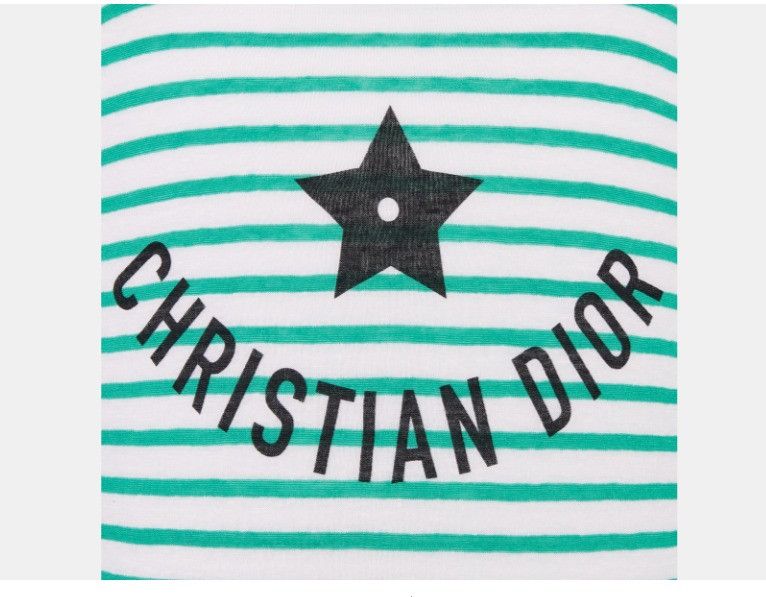 Dior o1w1db10425 444S51B Sweater in Aquamarina & White Size XS / US 0-2 / IT 36-38 - 3 Thumbnail