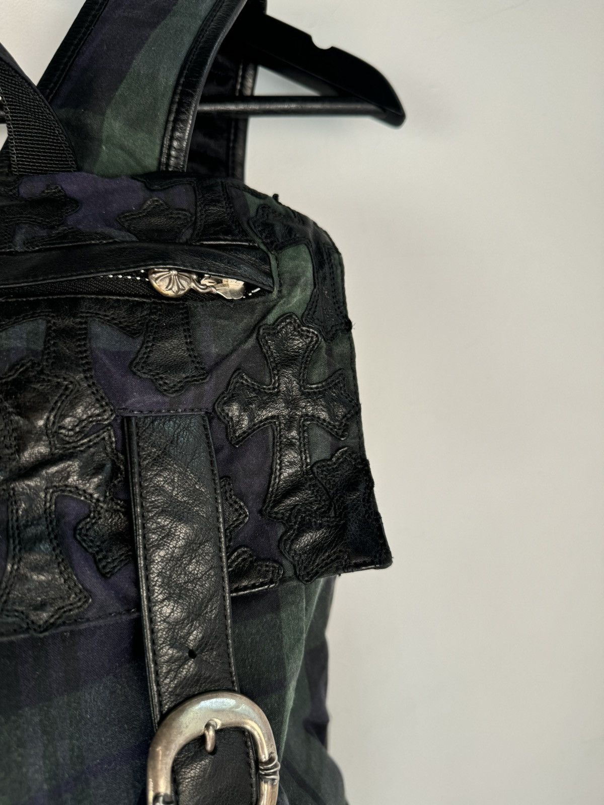 Chrome Hearts ULTIMATE GRAIL🏁EARLY 2000'S PLAID CROSS PATCH MOTO BACKPACK Size ONE SIZE - 16 Thumbnail
